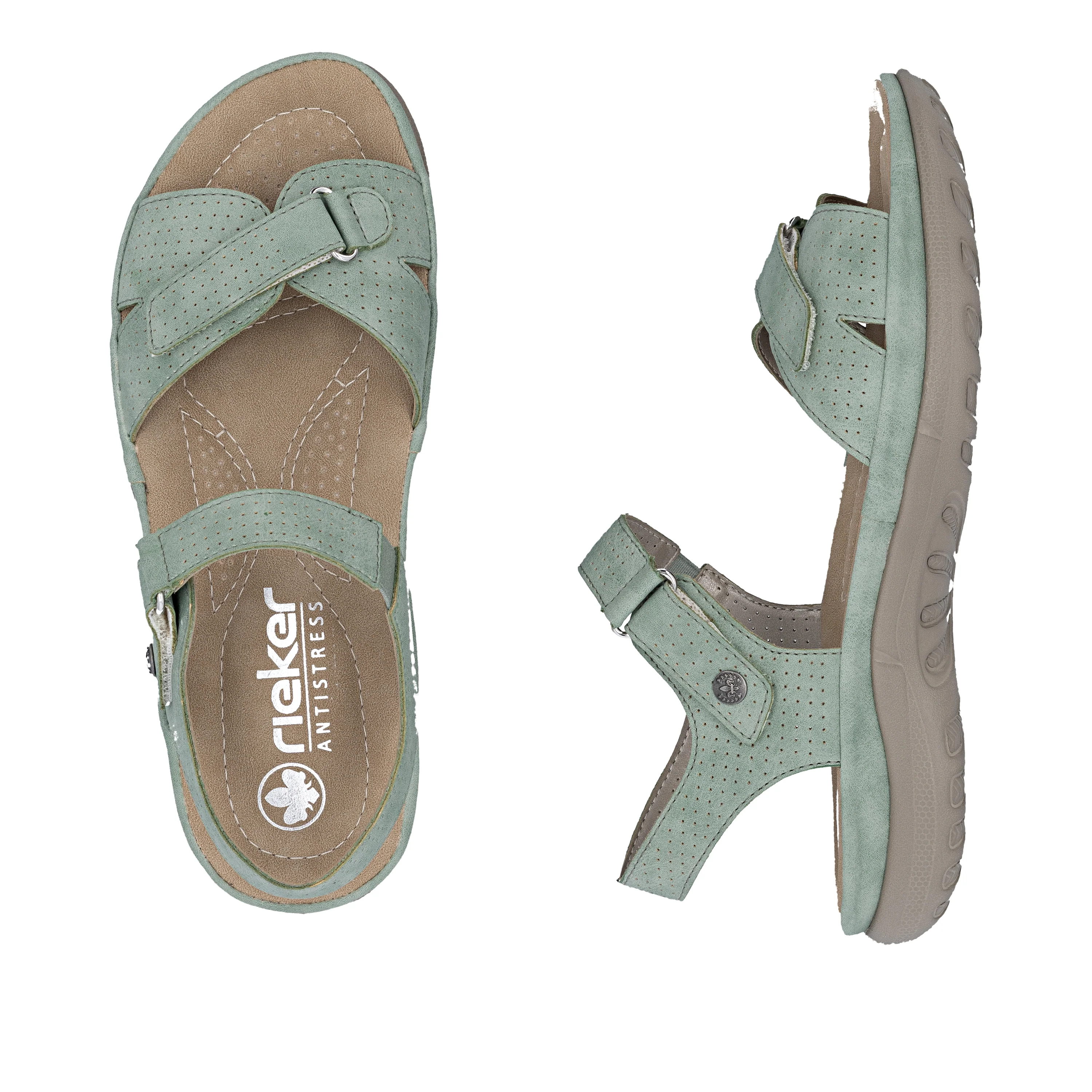 Rieker Women's Walking Sandal - Green | 64858-52 - Image 18