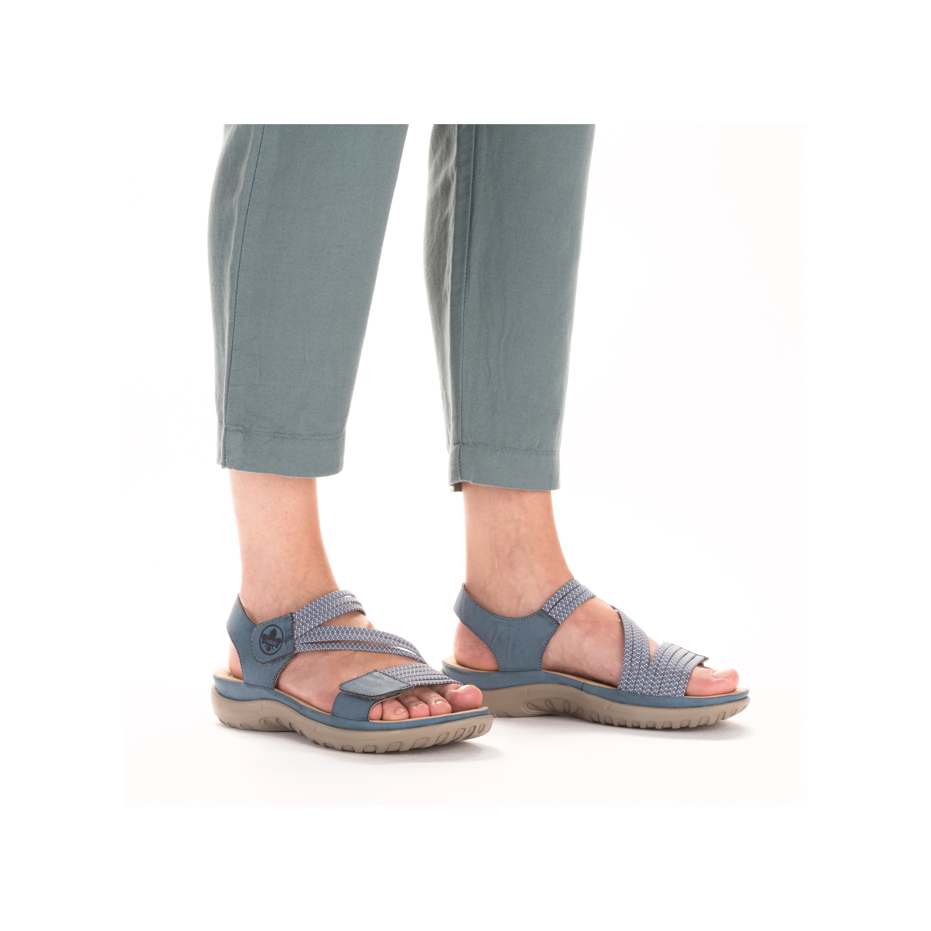 Rieker Women's Walking  Sandal - Blue | 64870-14 - Image 10