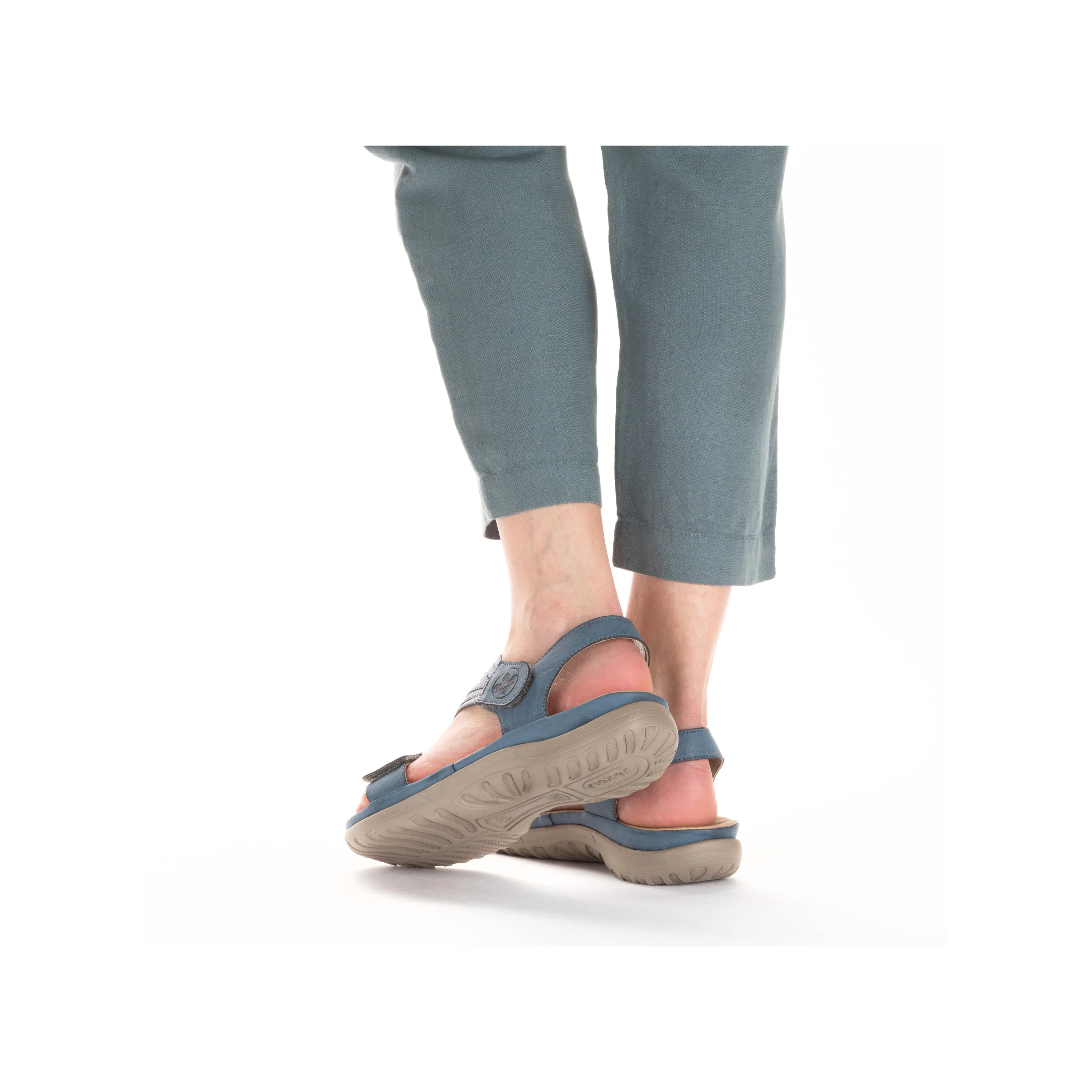 Rieker Women's Walking  Sandal - Blue | 64870-14 - Image 14