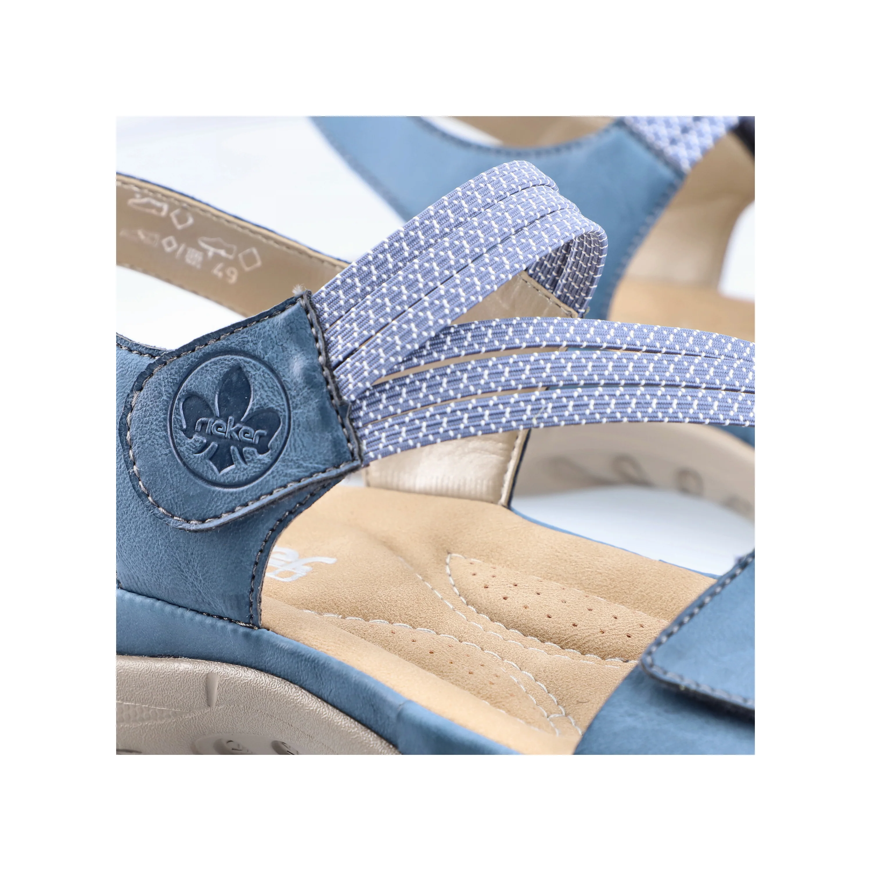 Rieker Women's Walking  Sandal - Blue | 64870-14 - Image 15