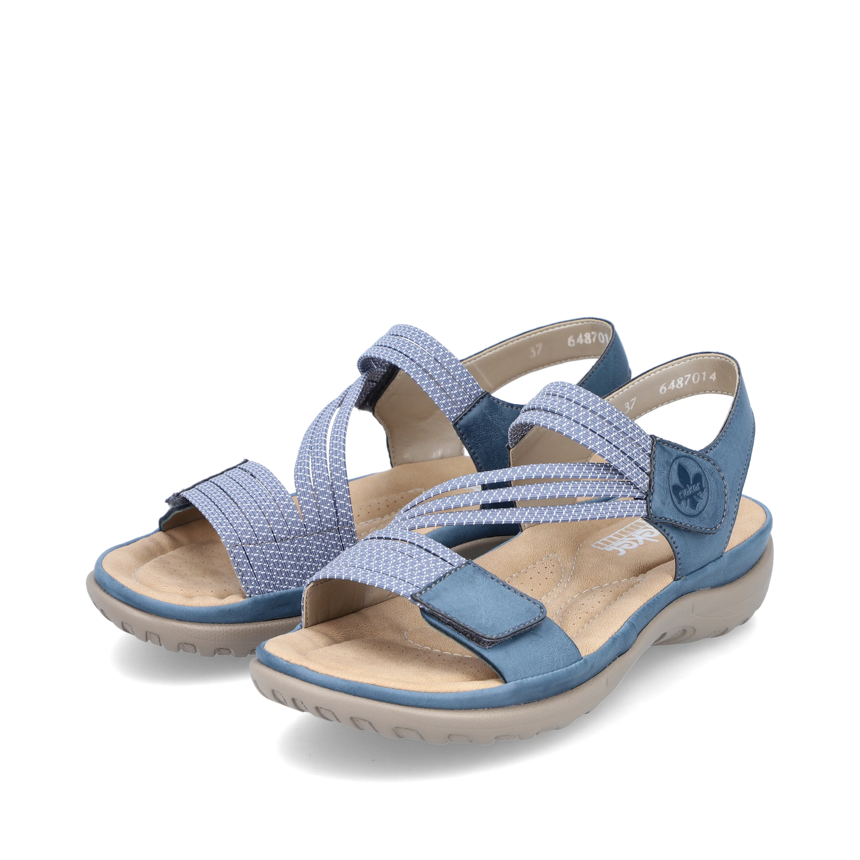 Rieker Women's Walking  Sandal - Blue | 64870-14 - Image 8