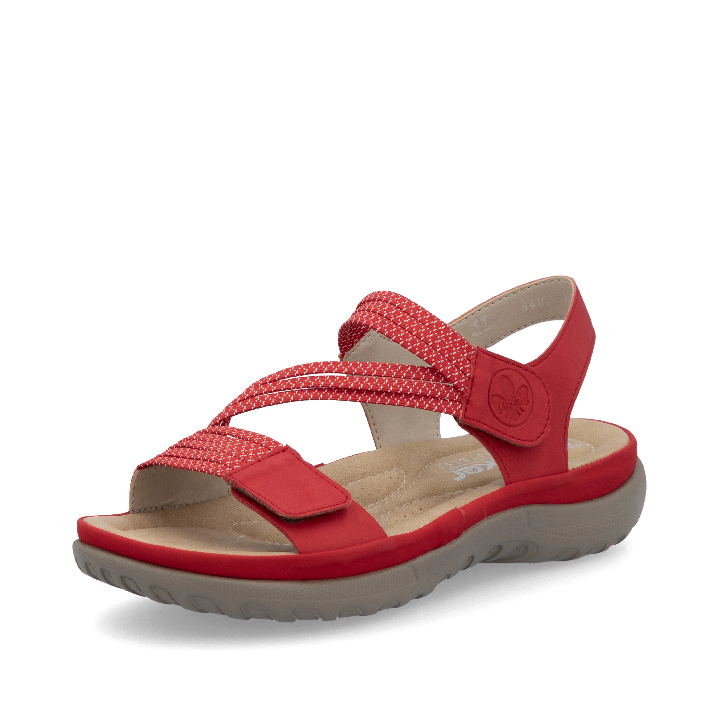 Rieker Women's Walking Sandal - Red | 64870-33
