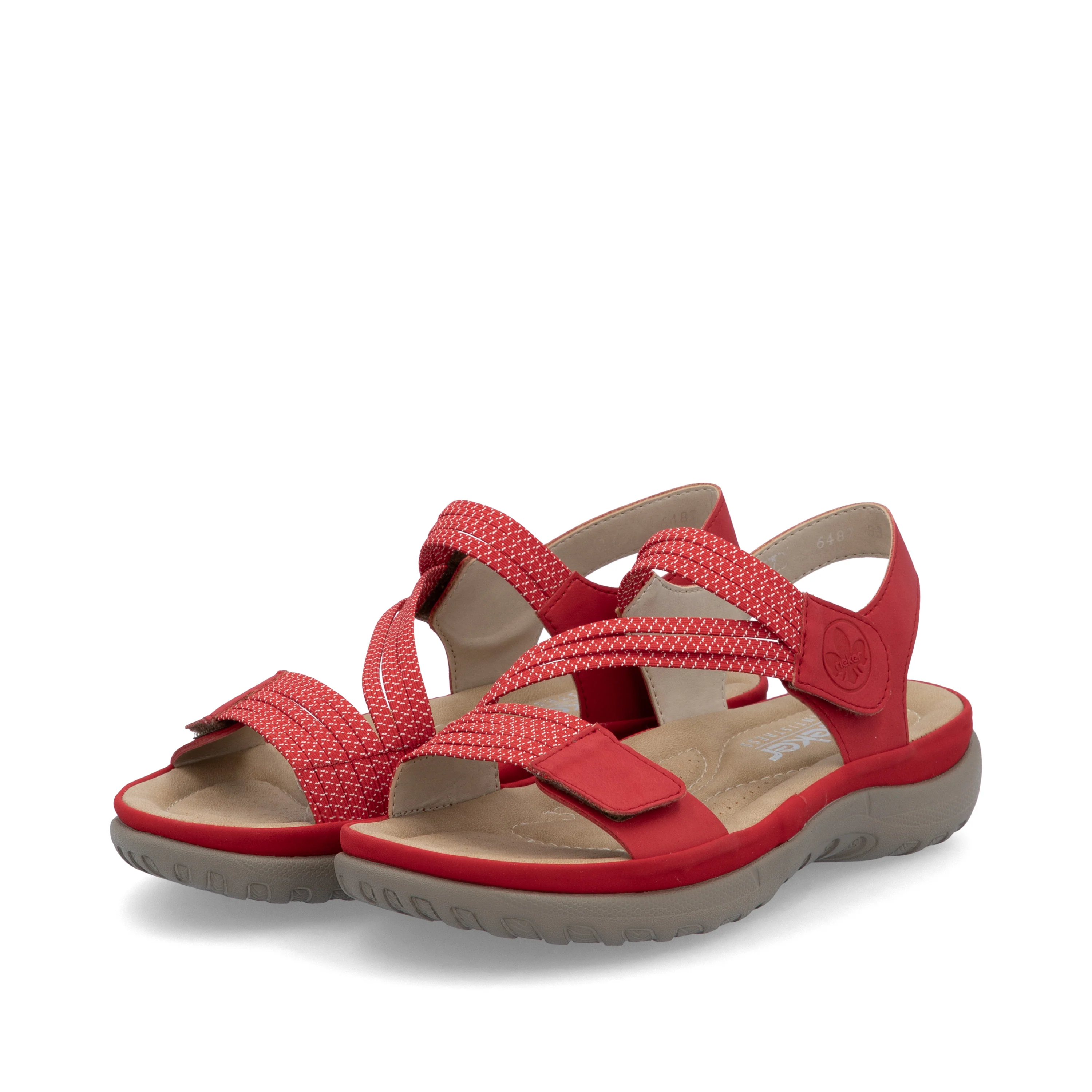 Rieker Women's Walking Sandal - Red | 64870-33 - Image 13