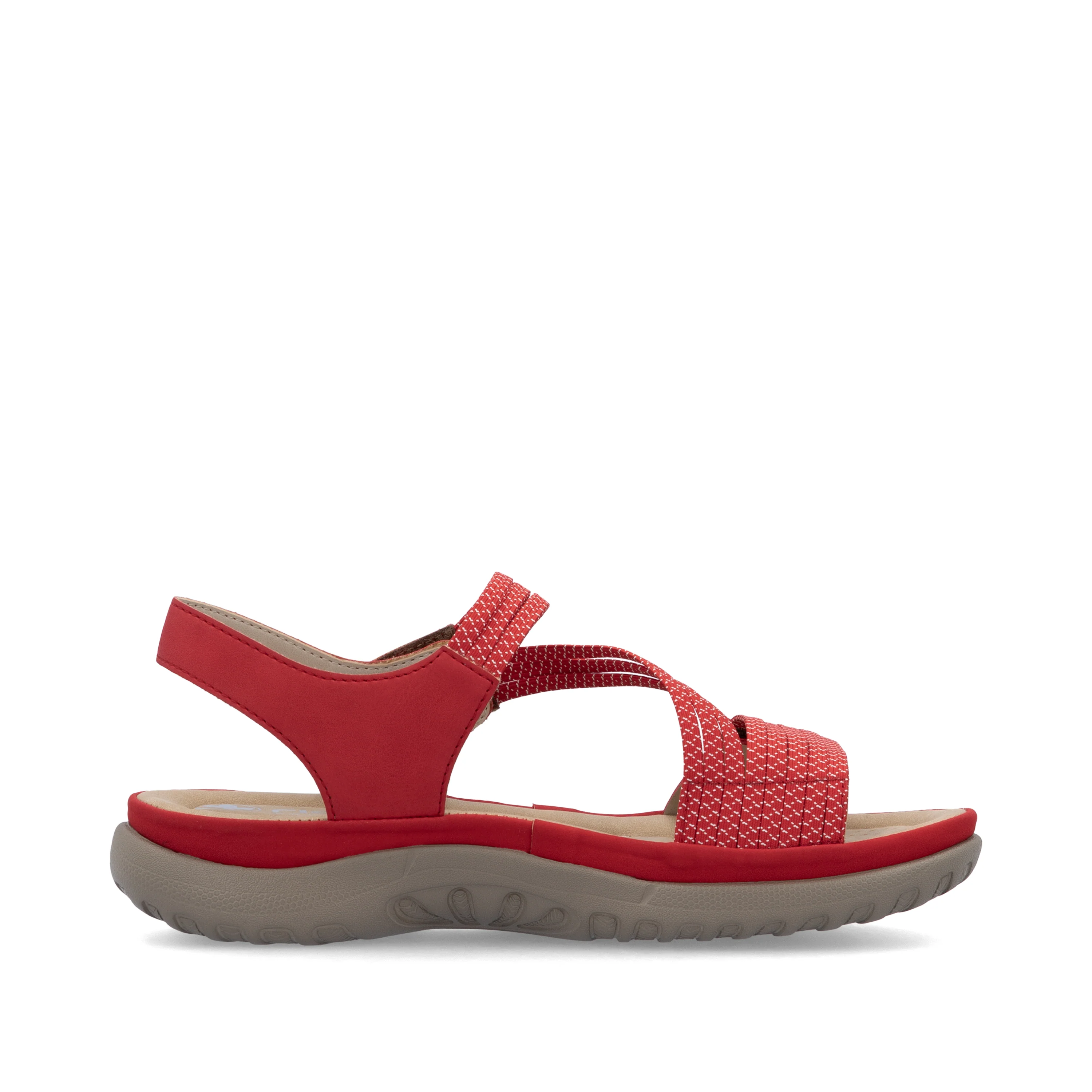 Rieker Women's Walking Sandal - Red | 64870-33 - Image 3