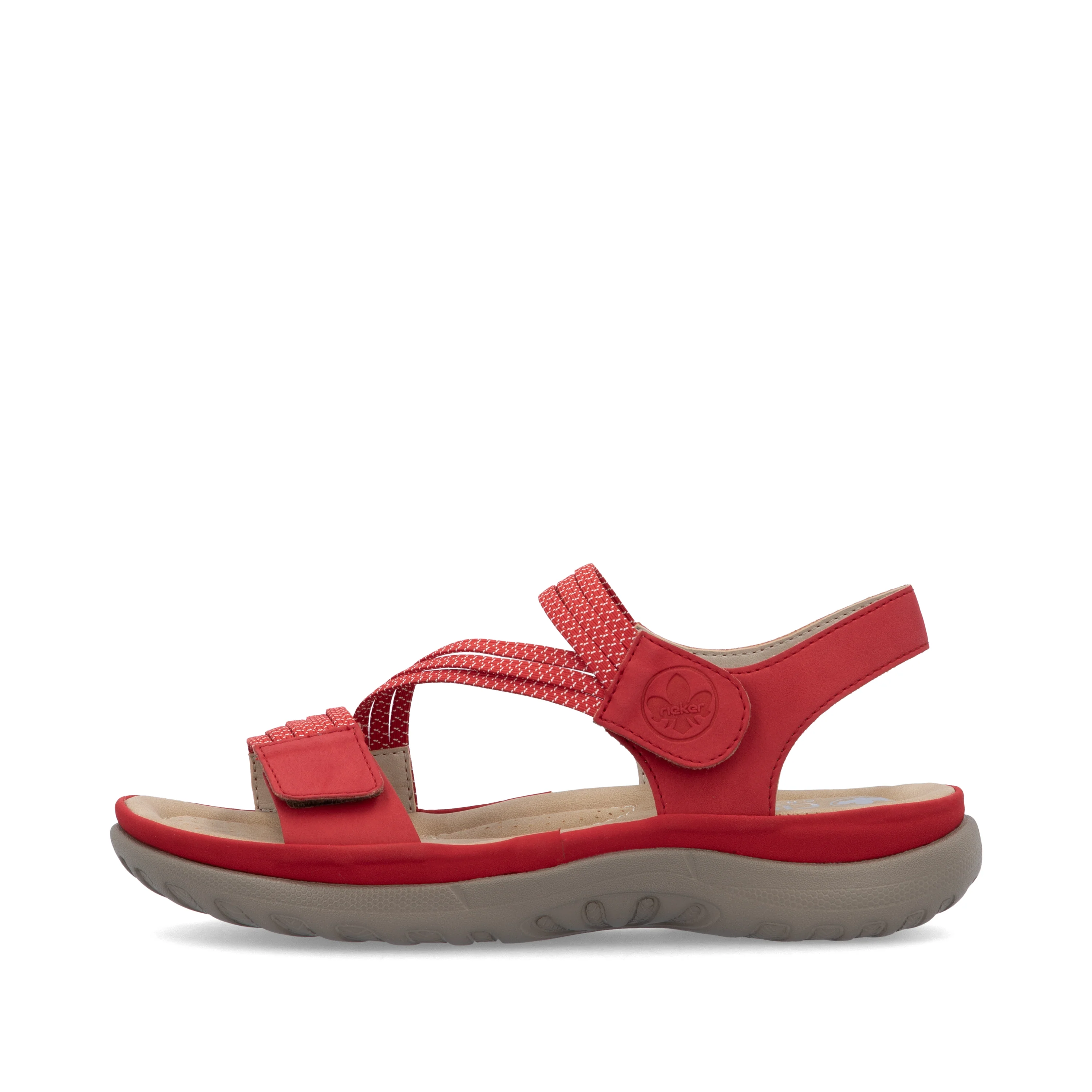 Rieker Women's Walking Sandal - Red | 64870-33 - Image 6