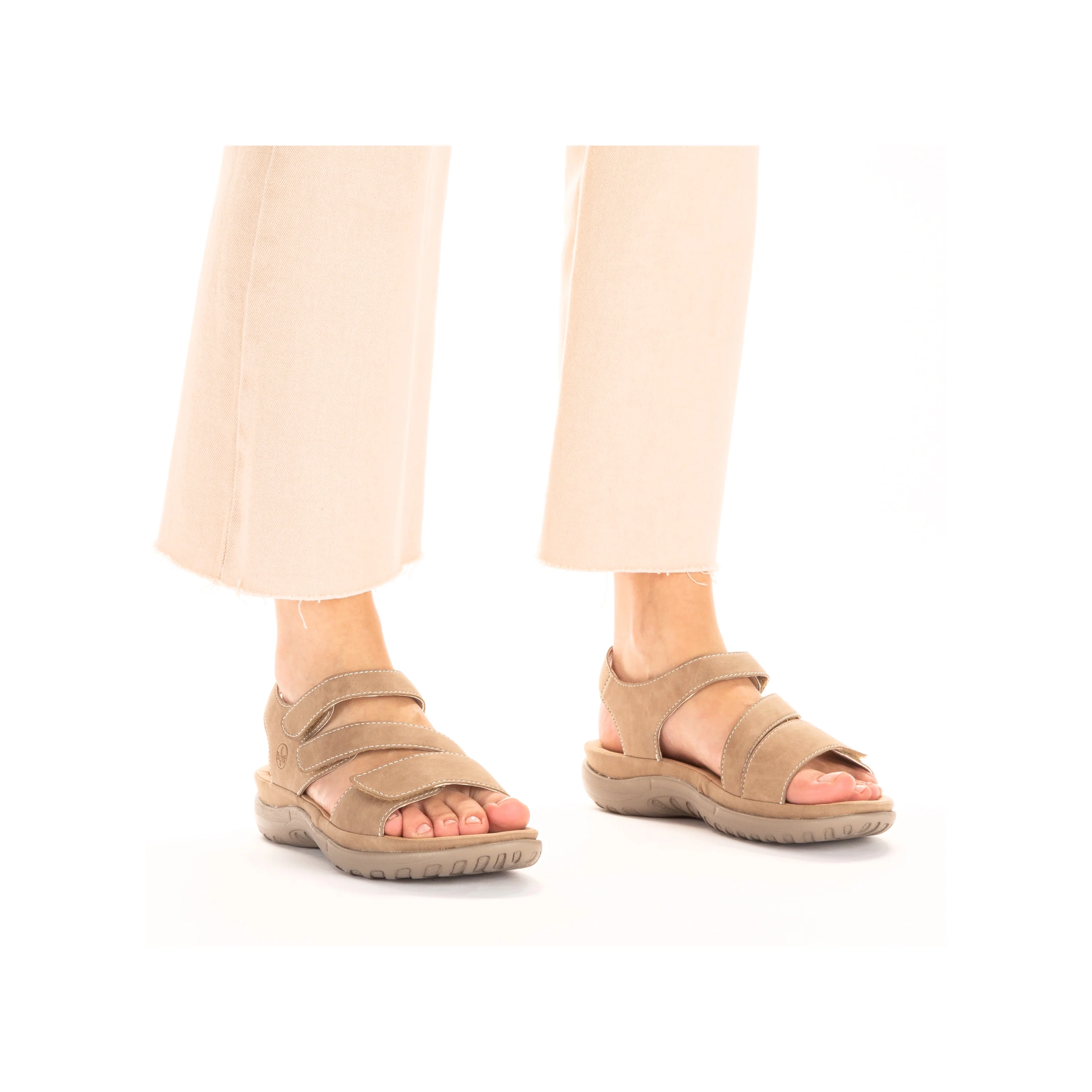 Rieker Women's Walking Sandal - Beige | 64870-62 - Image 10