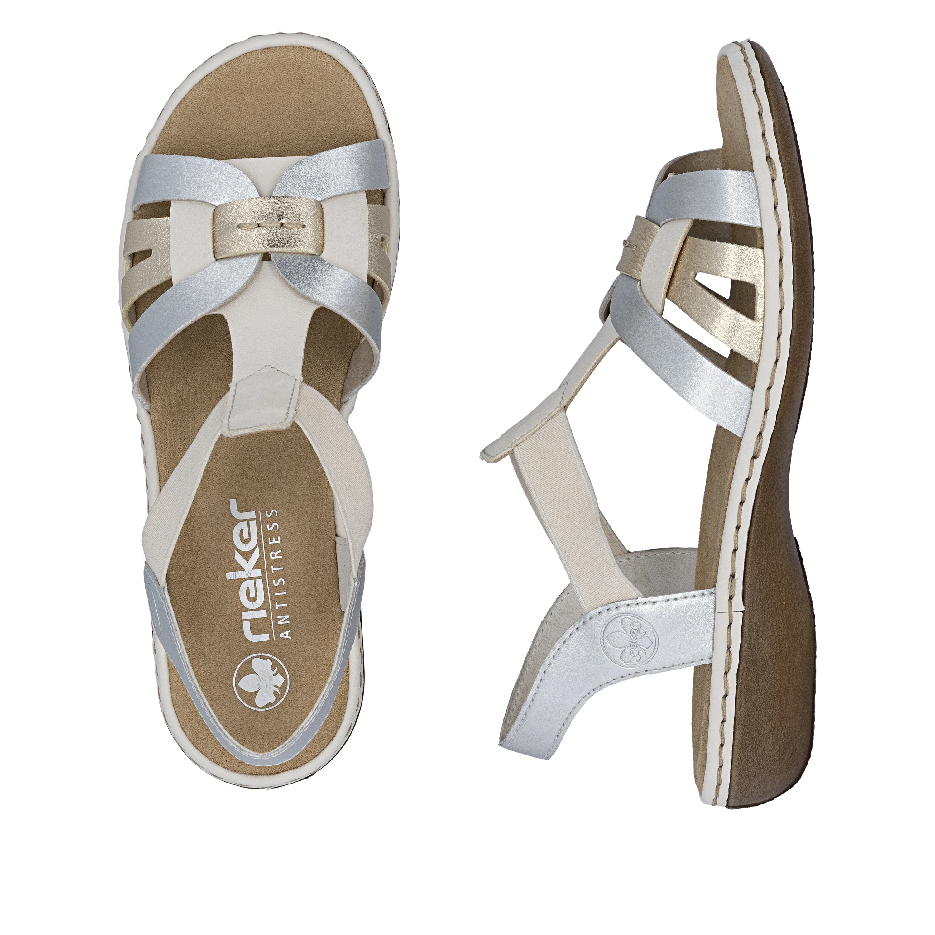 Rieker Women's Sandal - Metallic | 65918-91 - Image 17