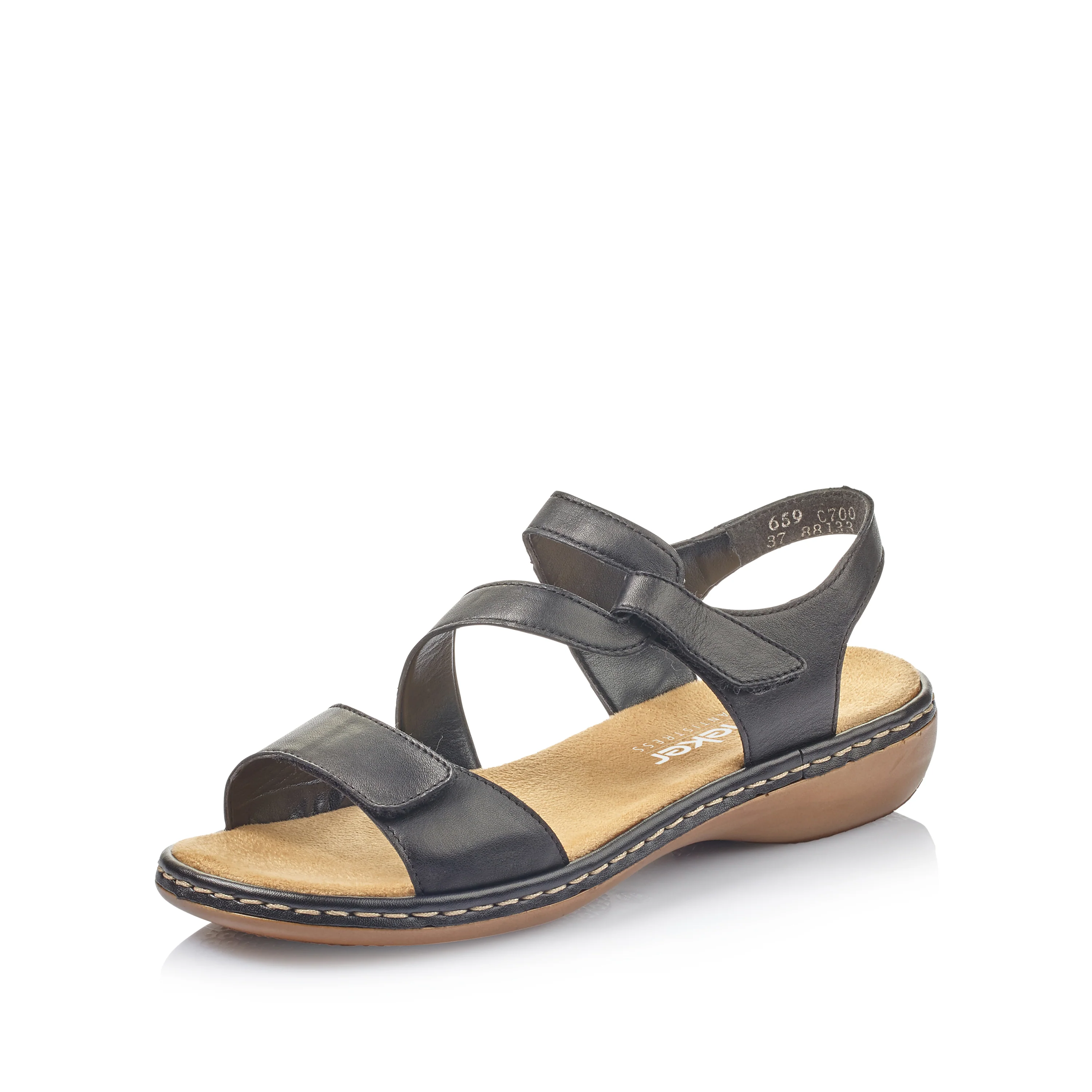 Rieker Women's Sandal - Black | 659C7-00 - Image 2