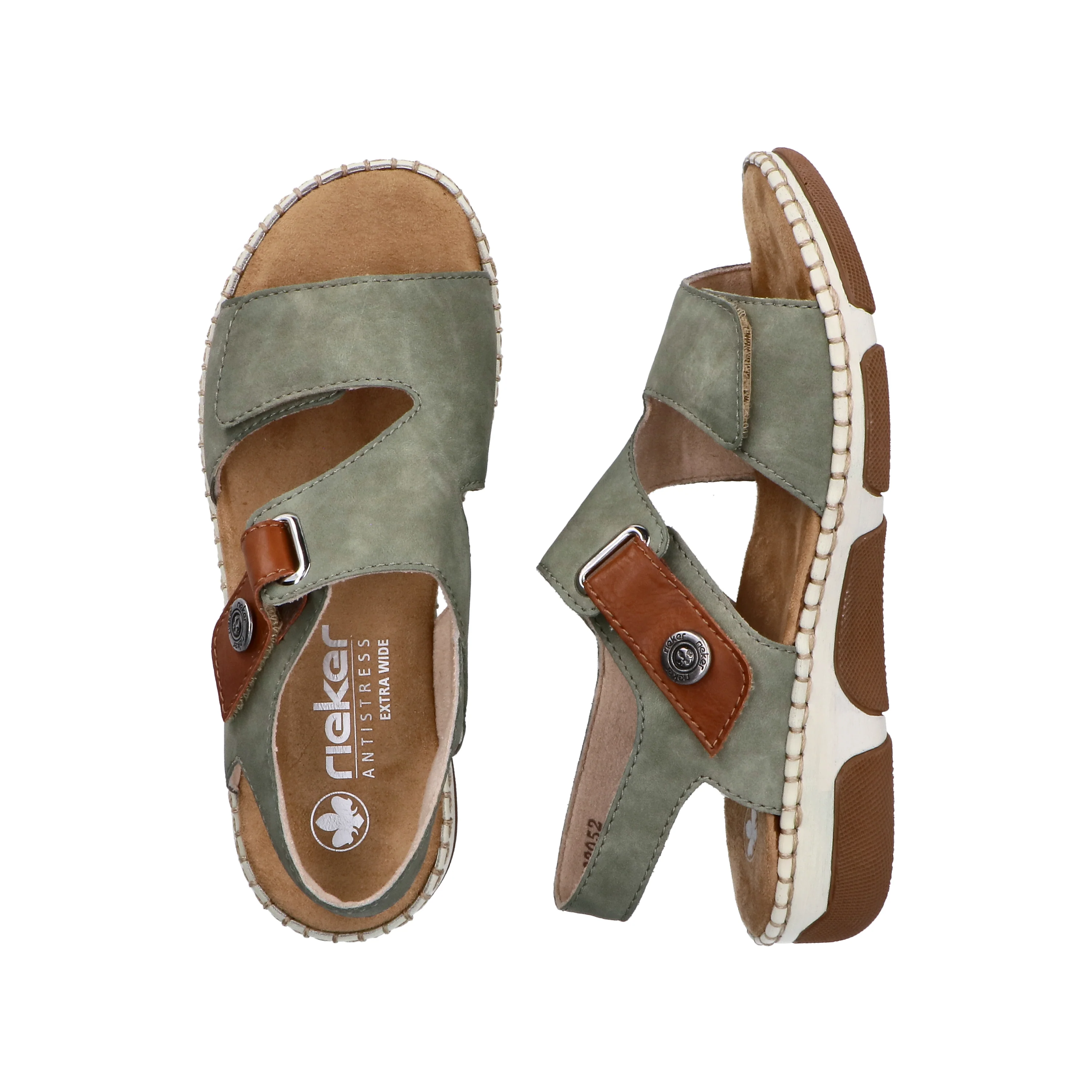 Rieker Women's Sandal - Green | 66280-52 - Image 17