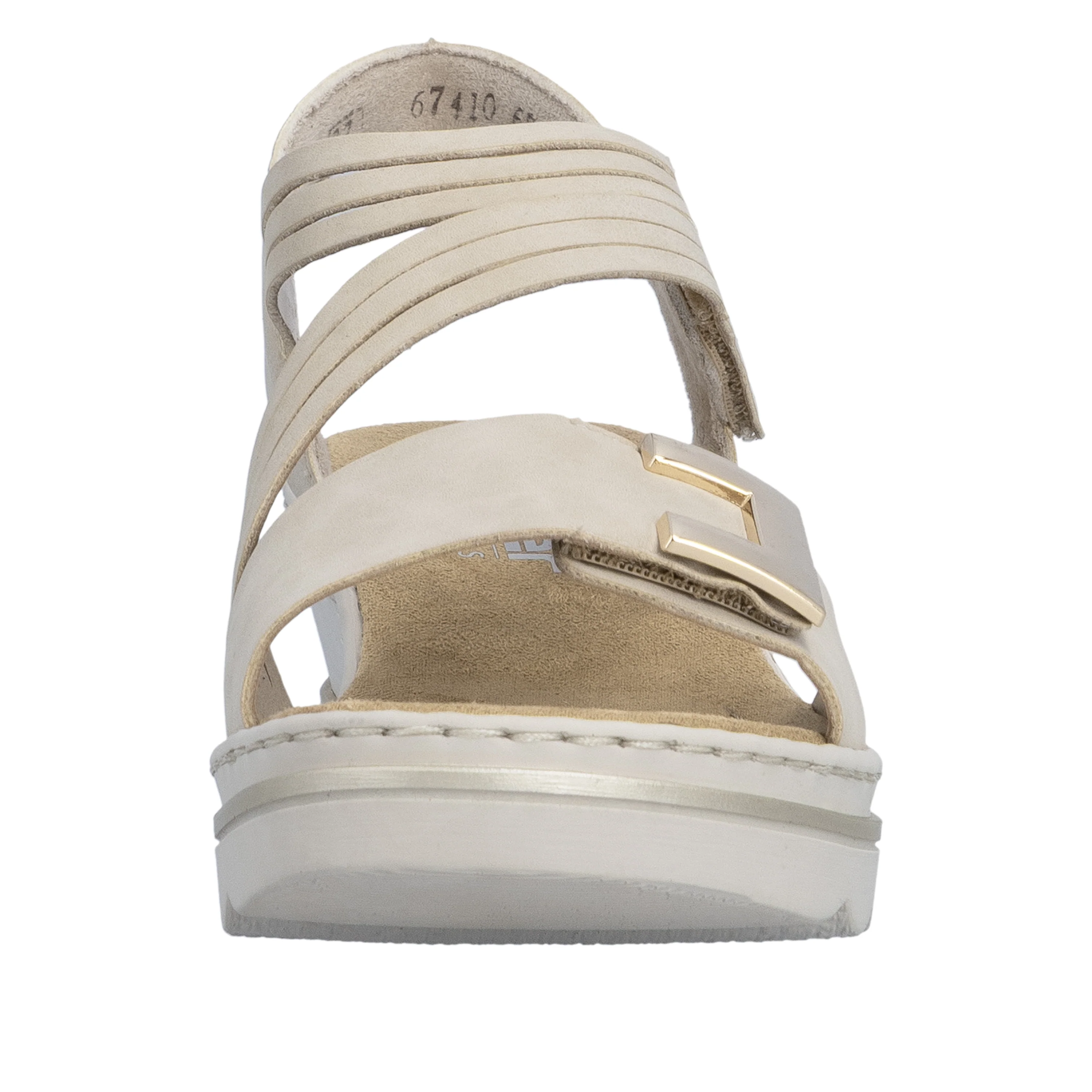 Rieker Women's Wedge Sandal - Beige | 67410-62 - Image 11