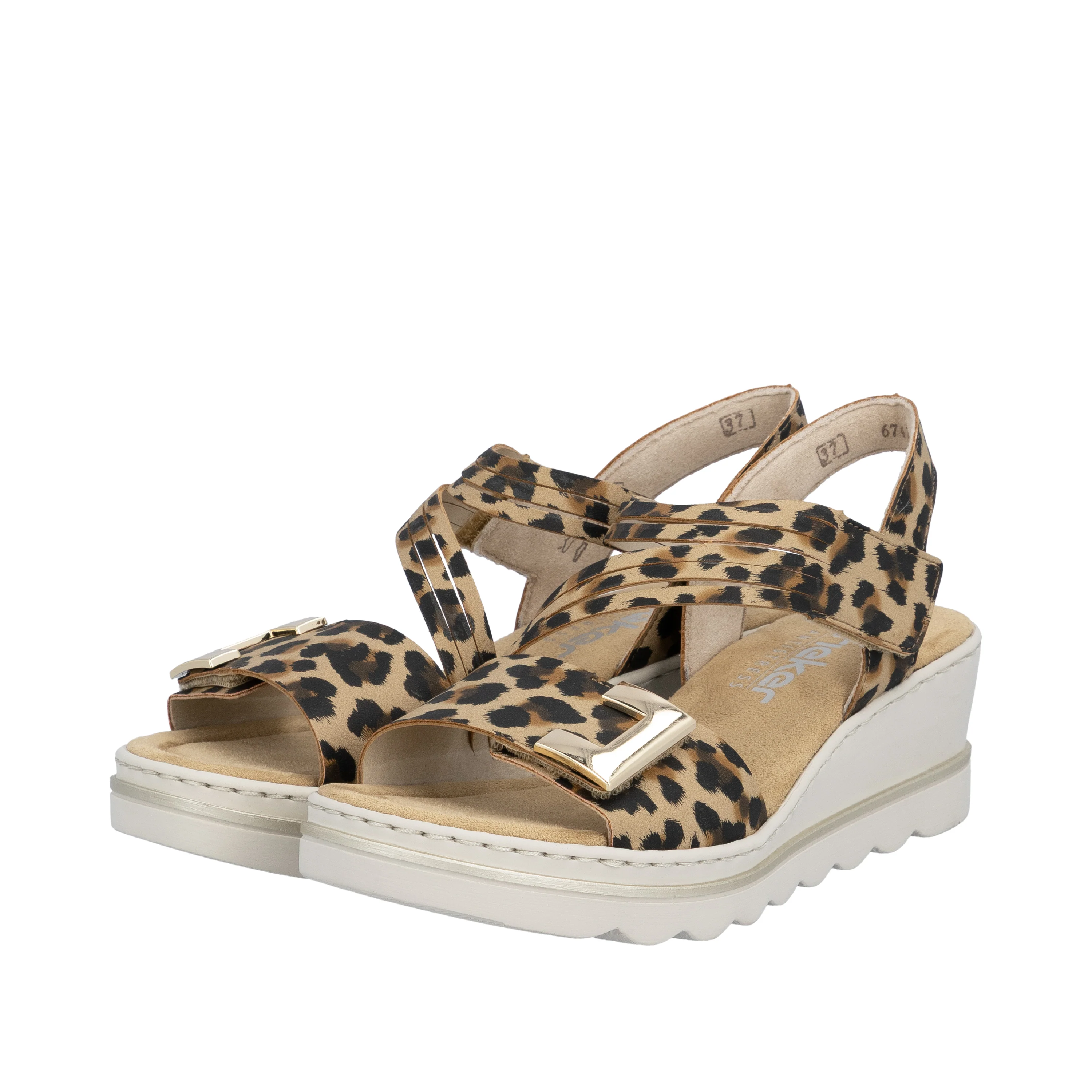 Rieker Women's Wedge Sandal - Multi | 67410-90 - Image 15