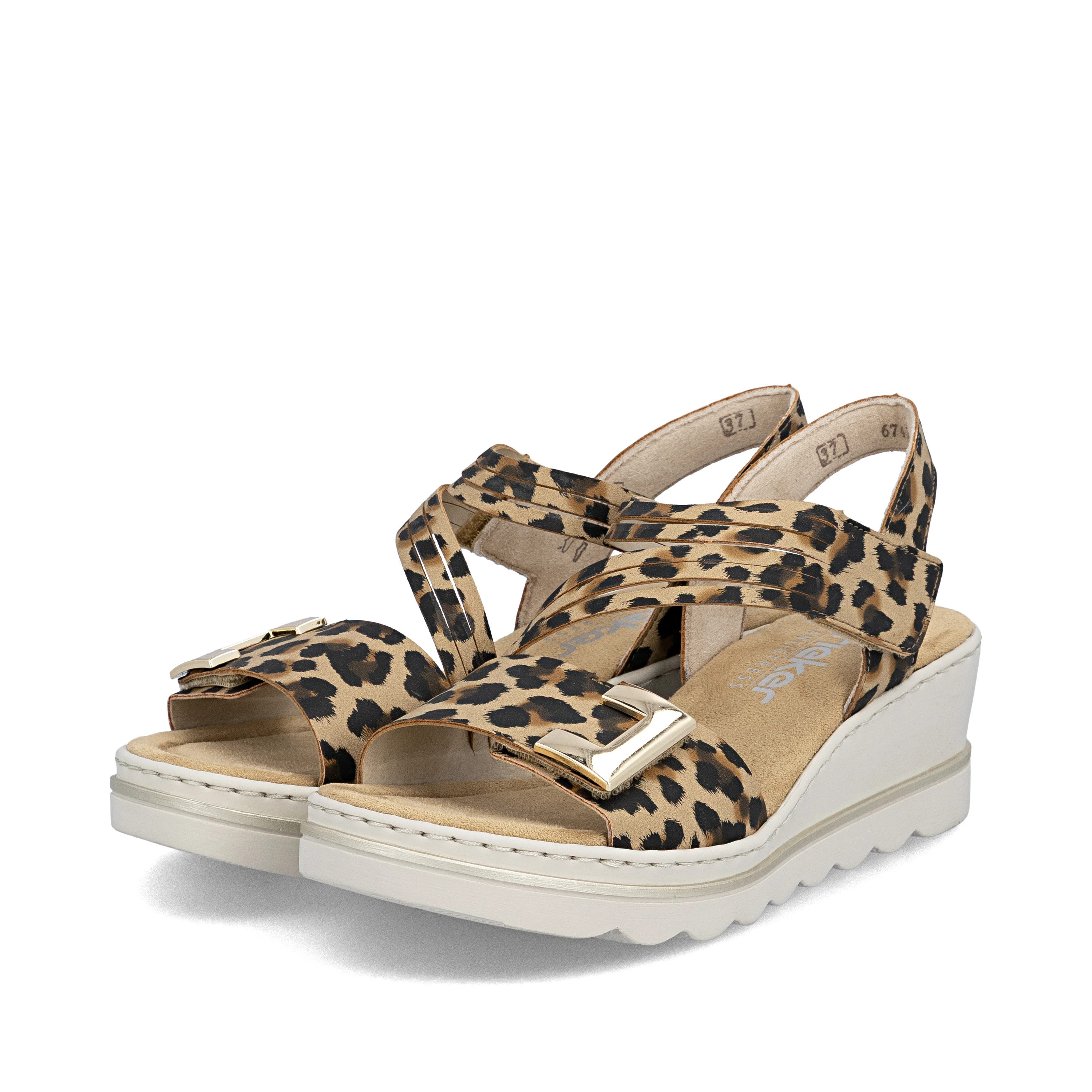 Rieker Women's Wedge Sandal - Multi | 67410-90 - Image 16