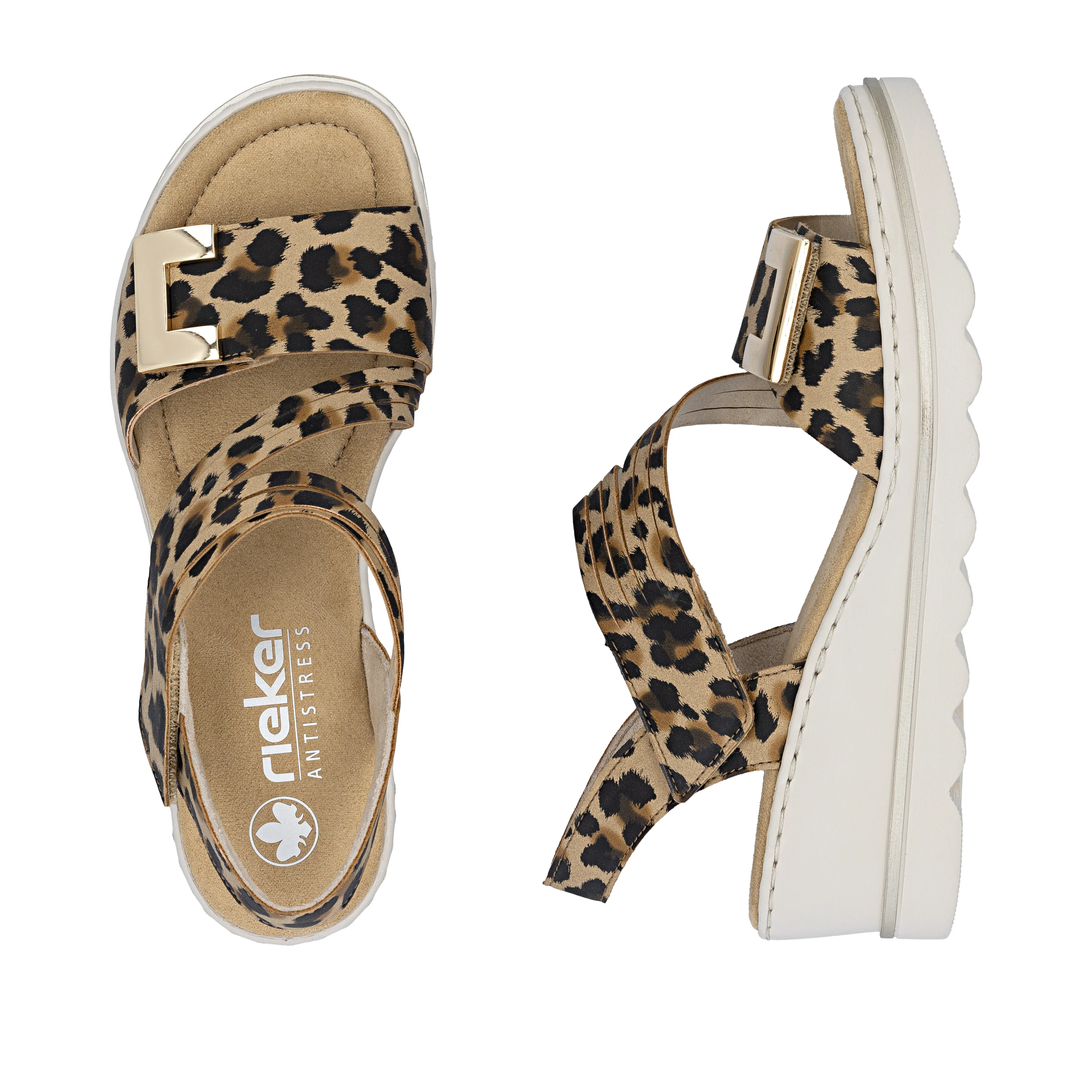 Rieker Women's Wedge Sandal - Multi | 67410-90 - Image 18