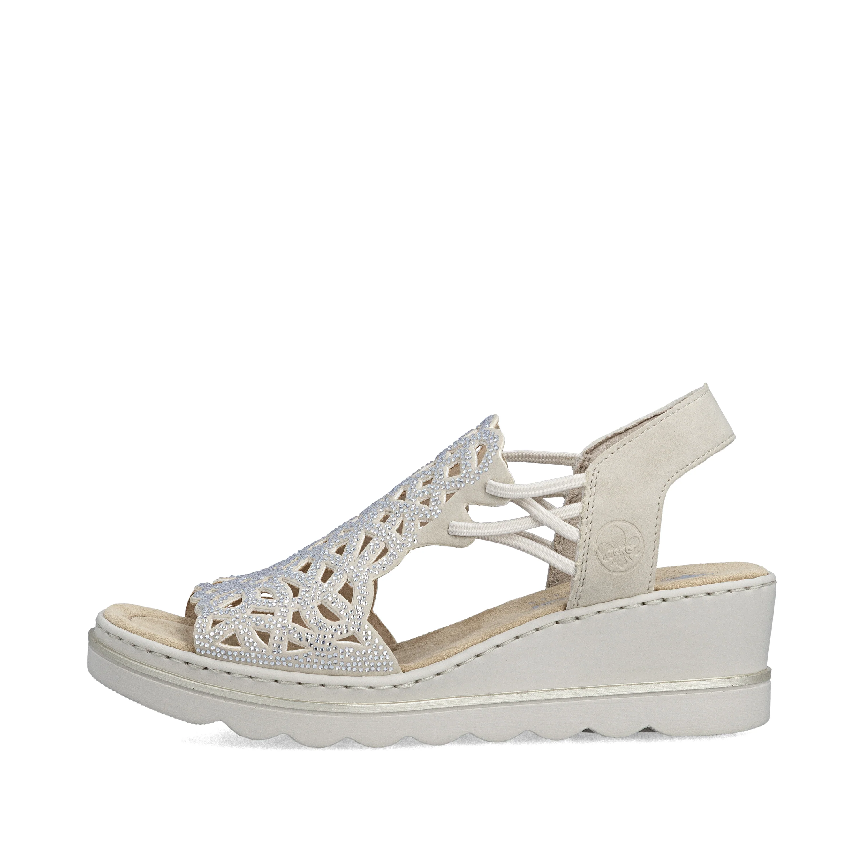 Rieker Women's Wedge Sandal - Beige | 67465-62 - Image 10