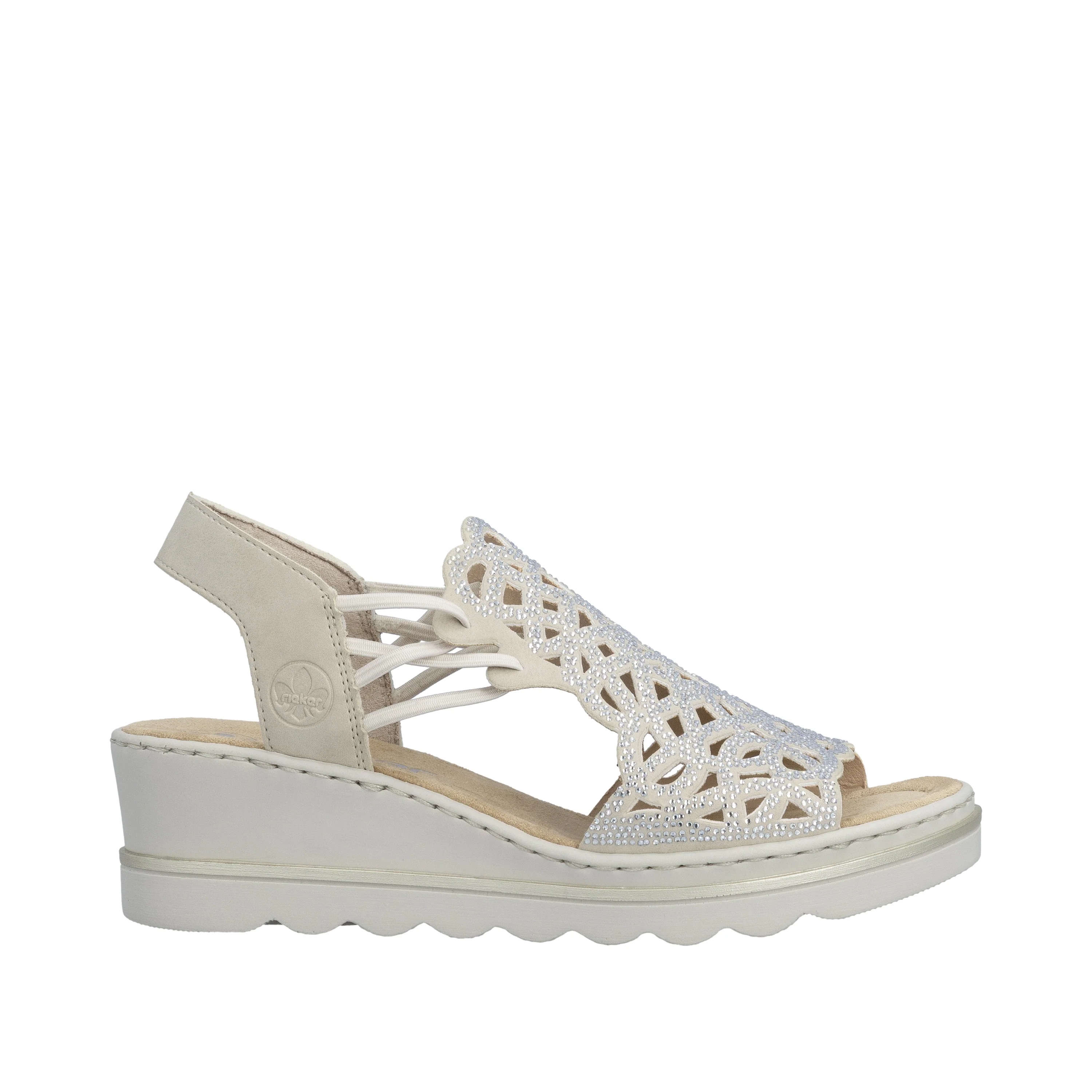 Rieker Women's Wedge Sandal - Beige | 67465-62 - Image 21