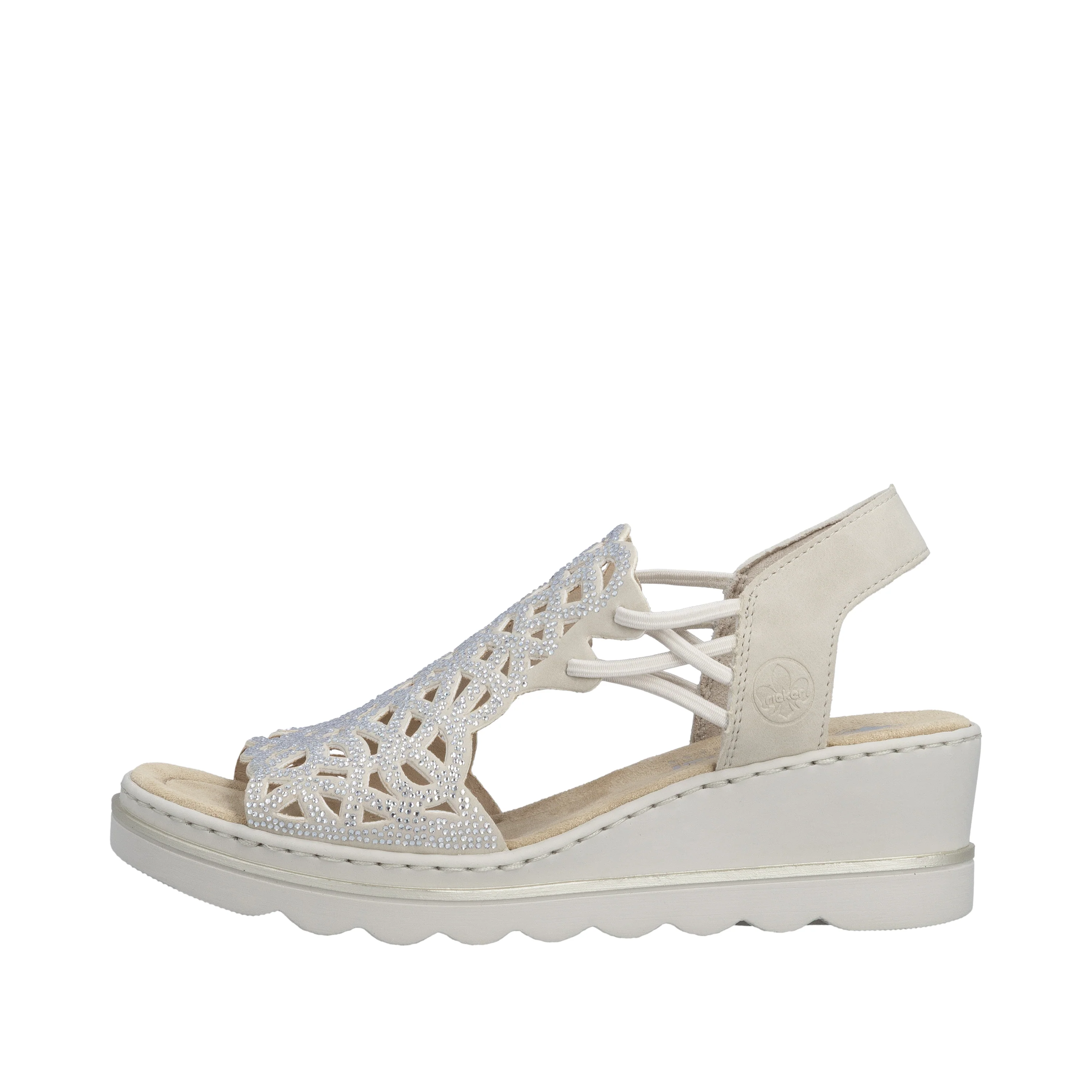 Rieker Women's Wedge Sandal - Beige | 67465-62 - Image 9