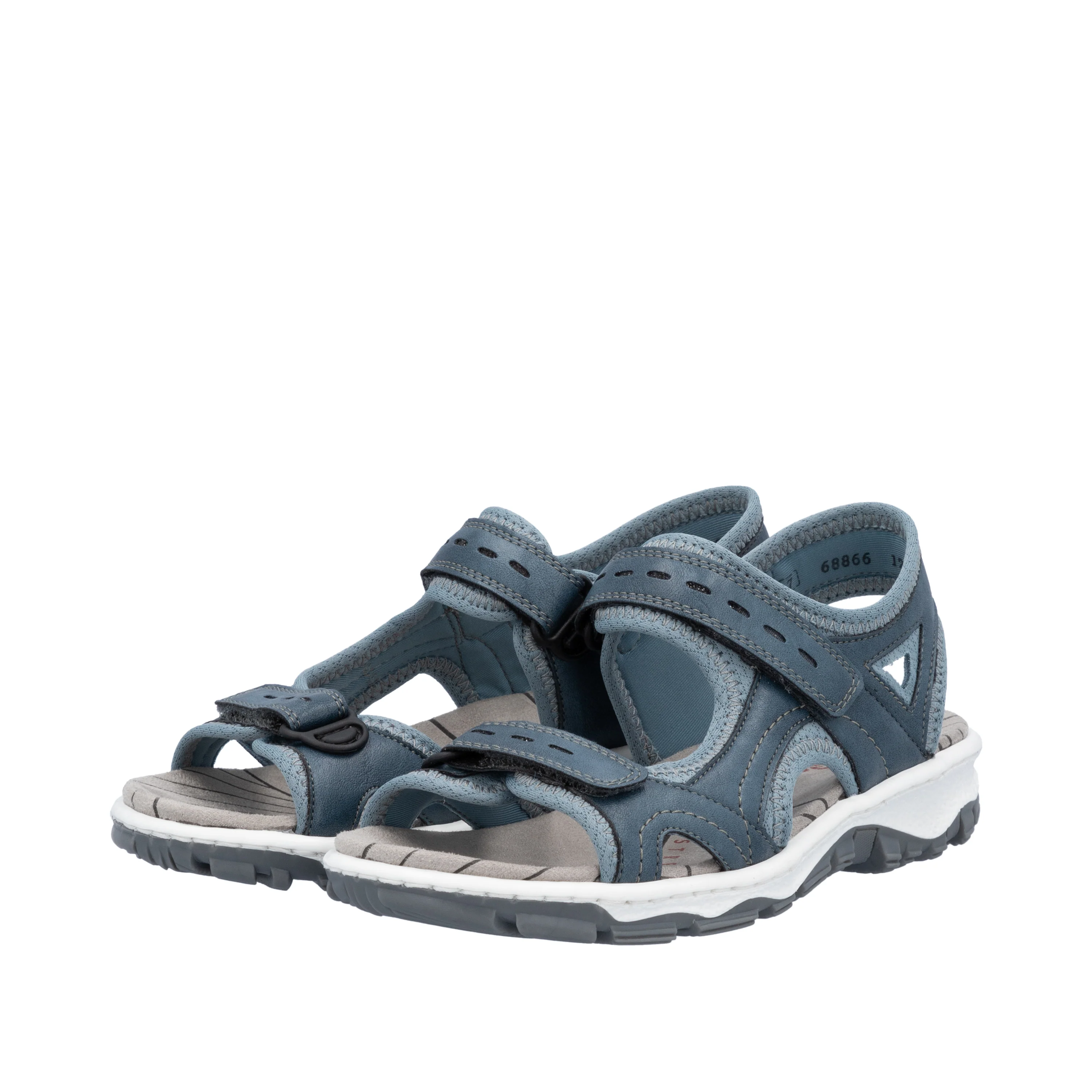 Rieker Women's Walking Sandal - Blue | 68866-12 - Image 15