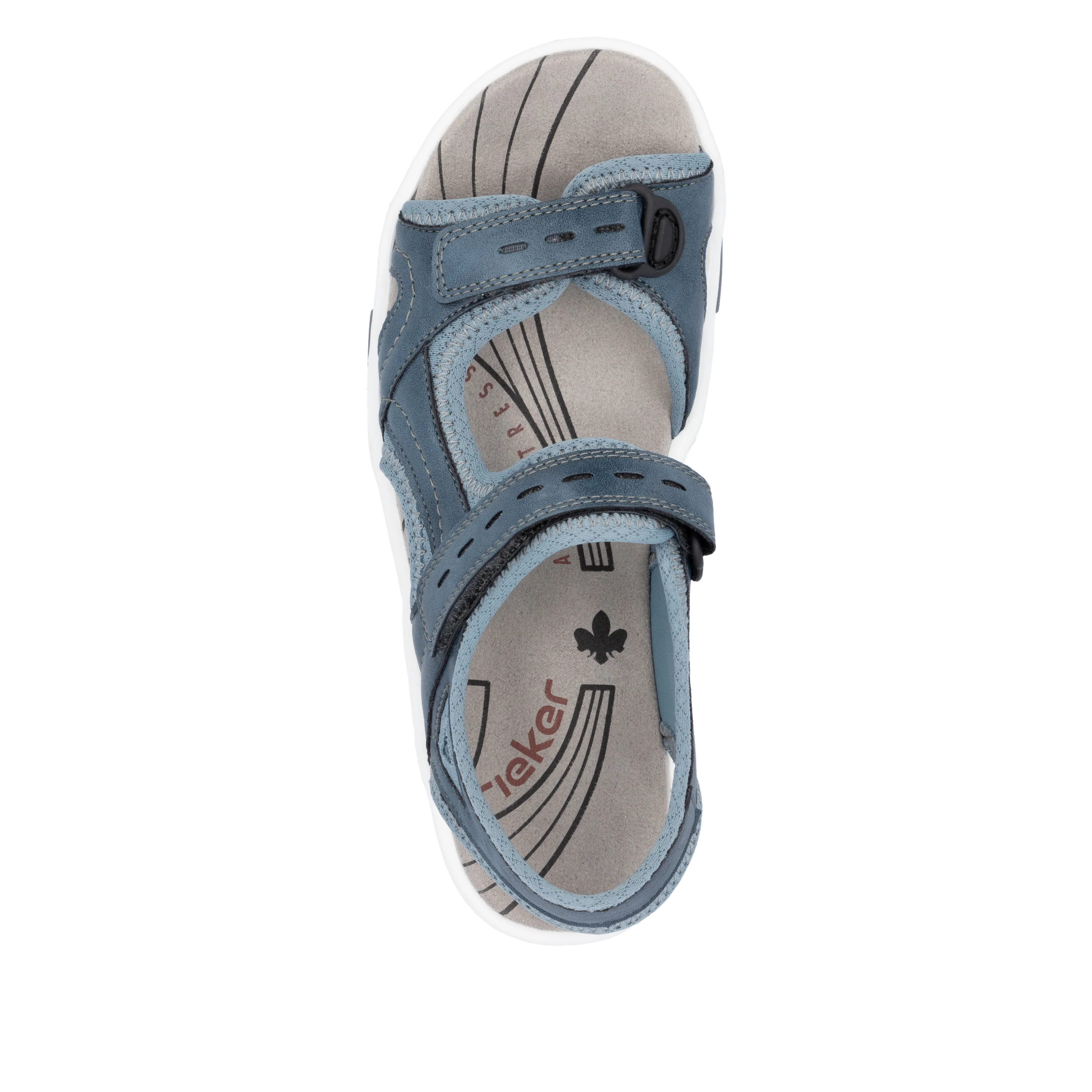 Rieker Women's Walking Sandal - Blue | 68866-12 - Image 7