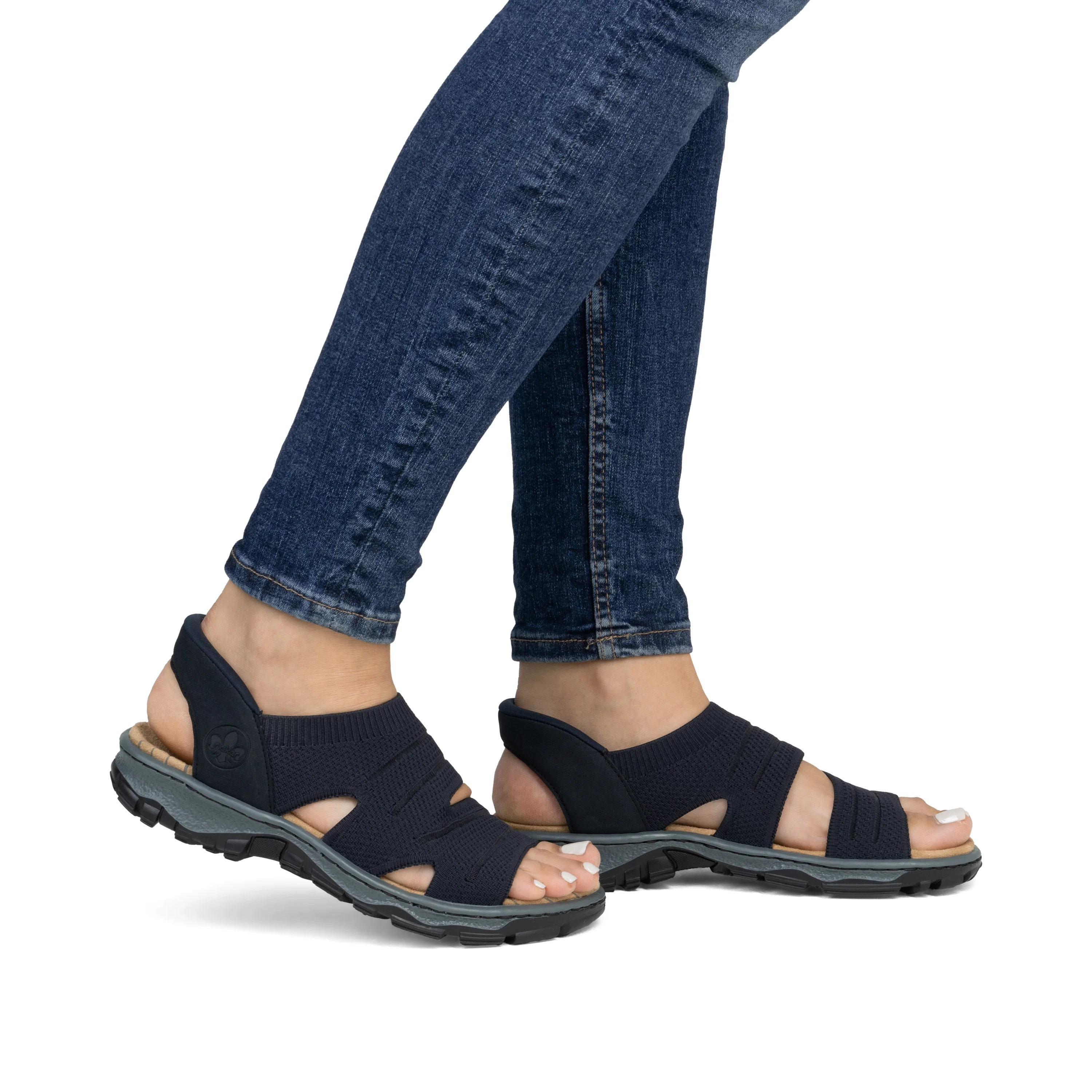 Rieker Women's Walking Sandal - Blue | 68895-14 - Image 10
