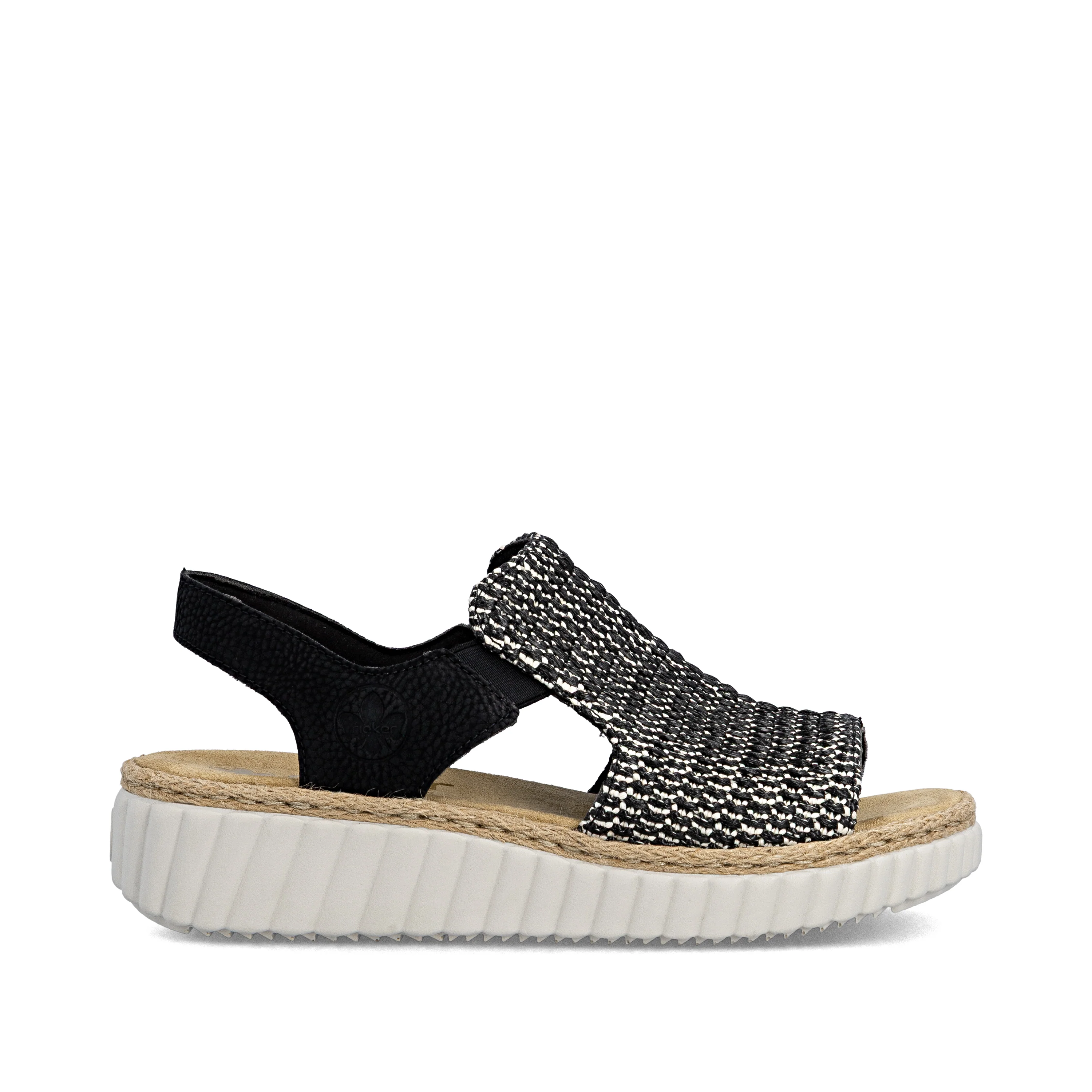 Rieker Women's Wedge Sandal - Black | 69276-00 - Image 22