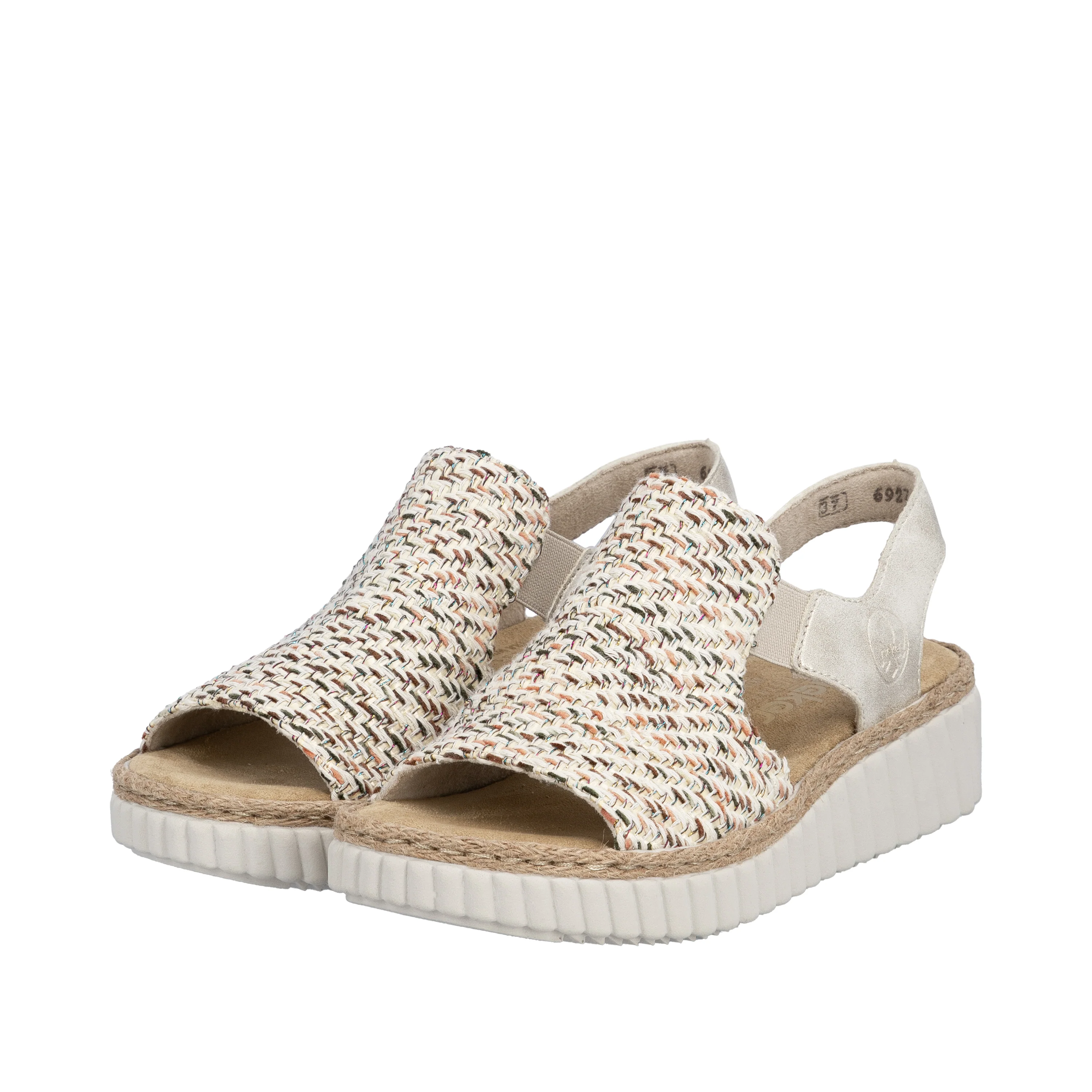 Rieker Women's Wedge Sandal - Beige | 69276-60 - Image 15