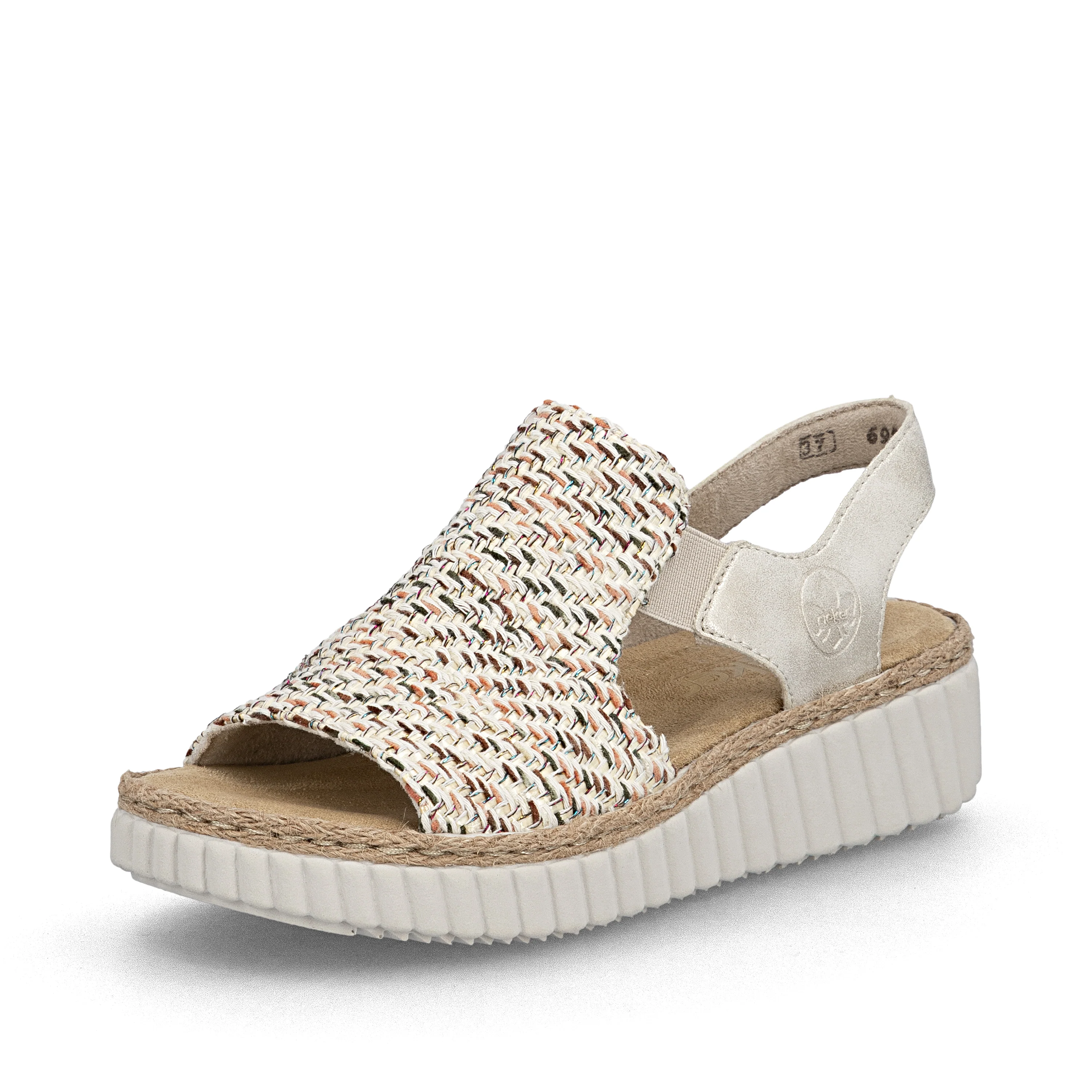 Rieker Women's Wedge Sandal - Beige | 69276-60 - Image 2