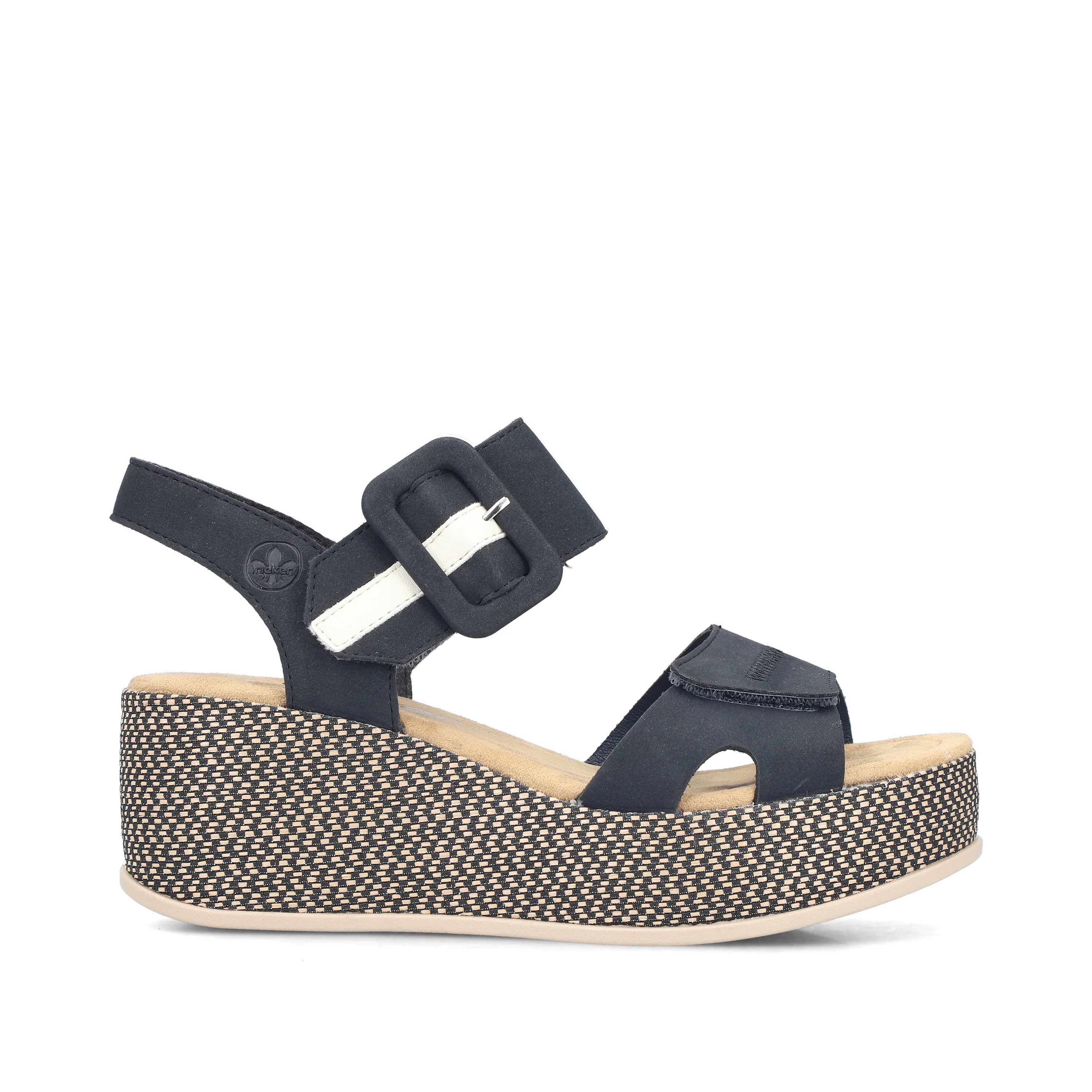 Rieker Women's Wedge Sandal - Blue | 69450-14 - Image 22