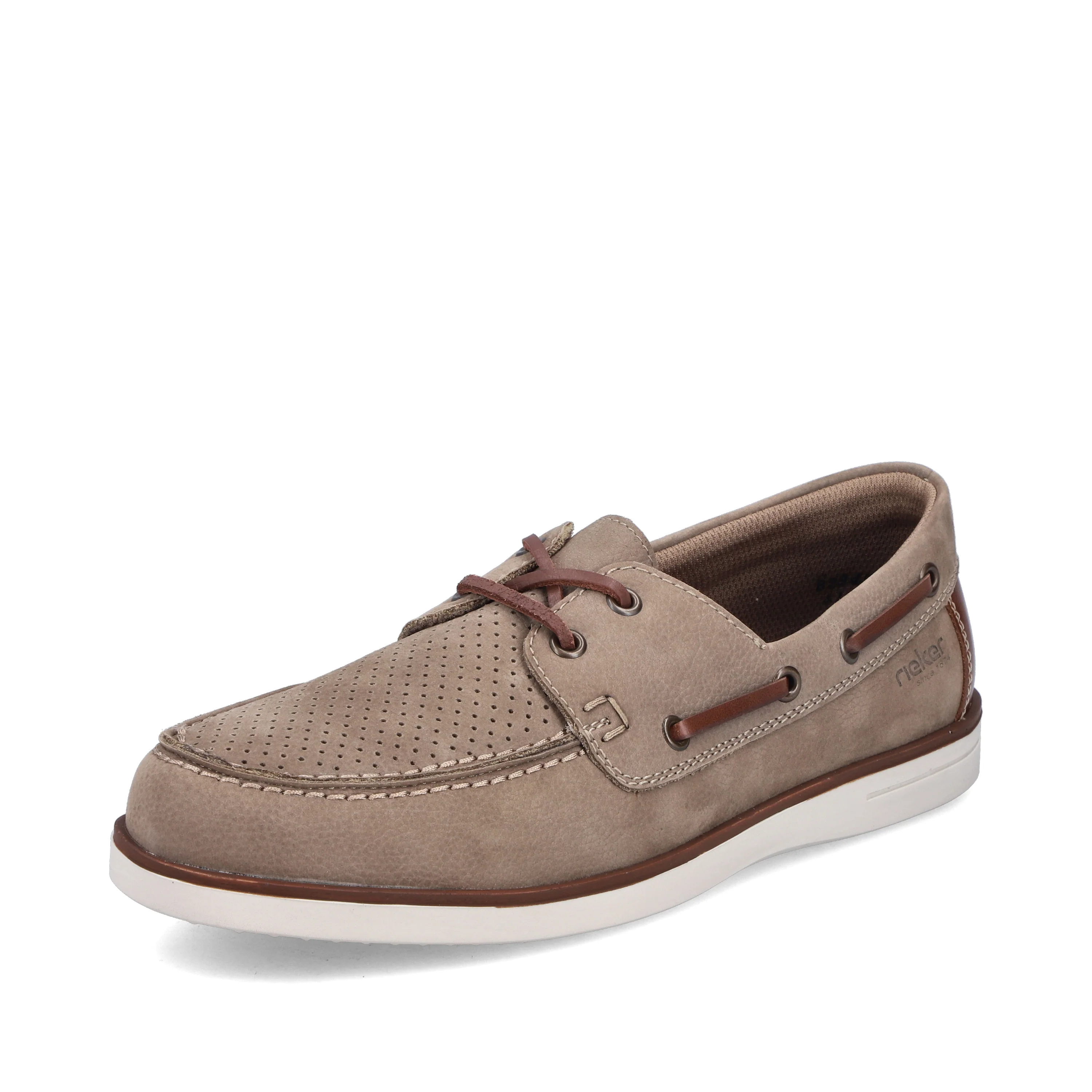 Rieker Men's Deck Shoe - Beige | B2345-64 - Image 2