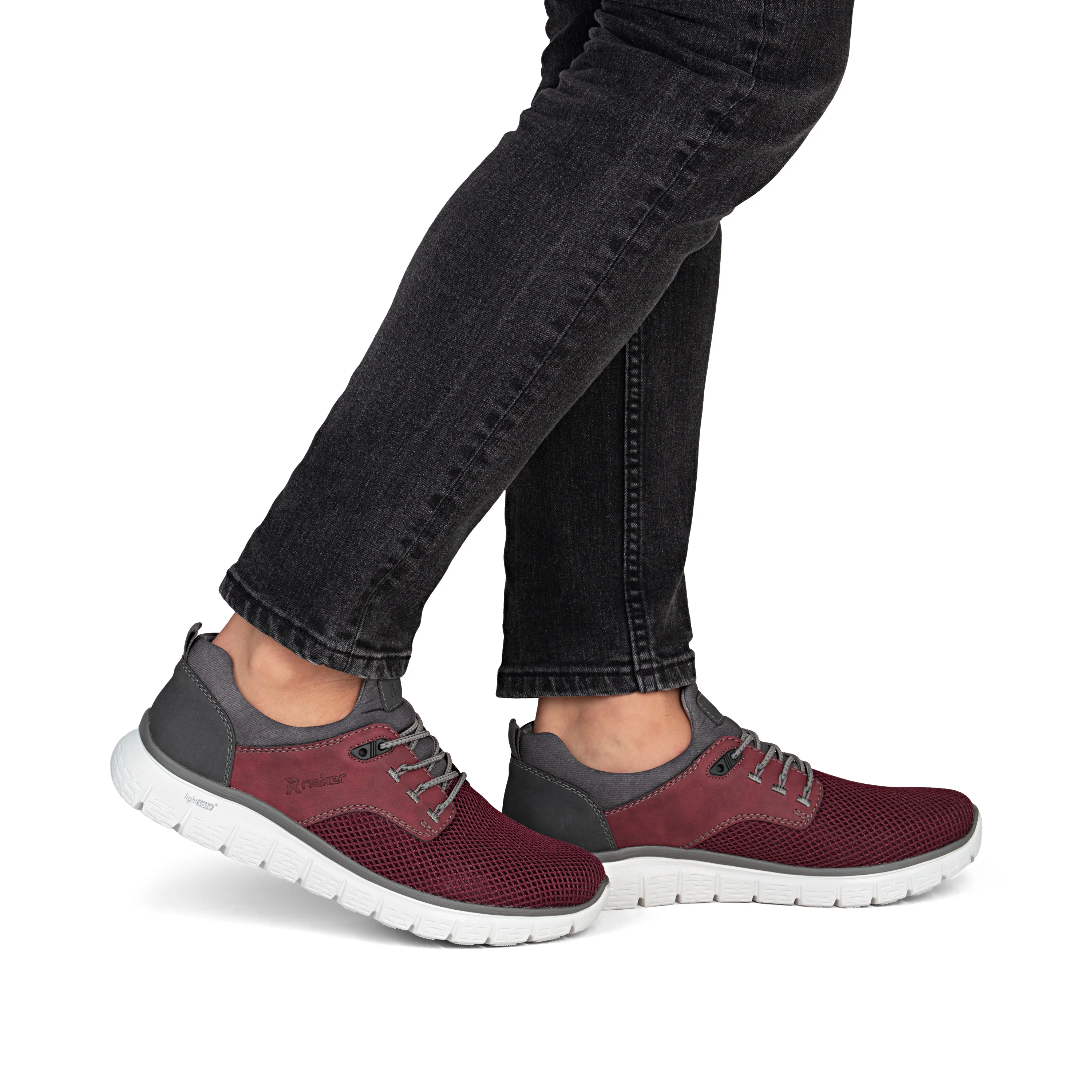 Rieker Men's Slip-on Trainer - Red | B6652-35 - Image 20