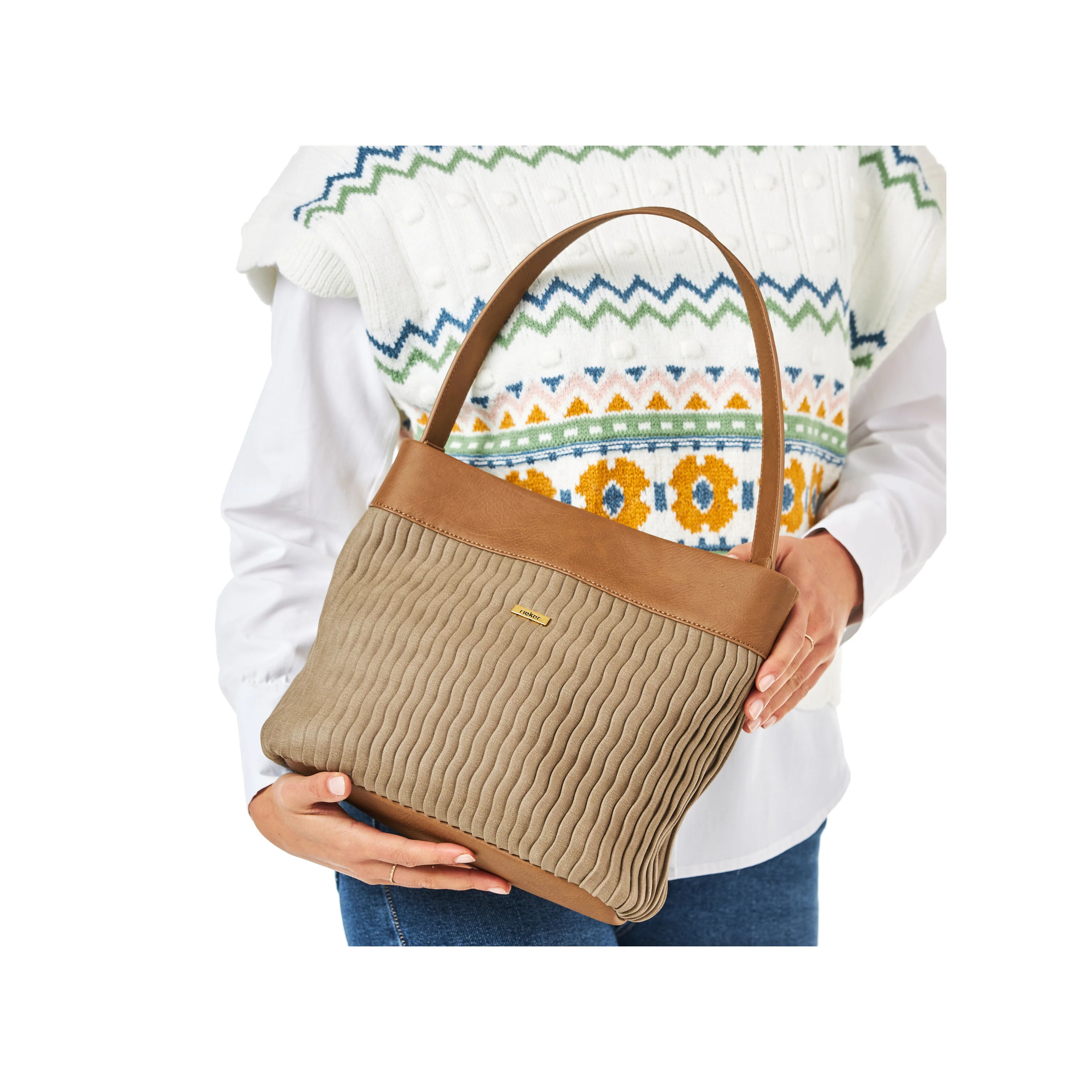 Rieker Woman's Bags - Beige | H1654-60 - Image 8