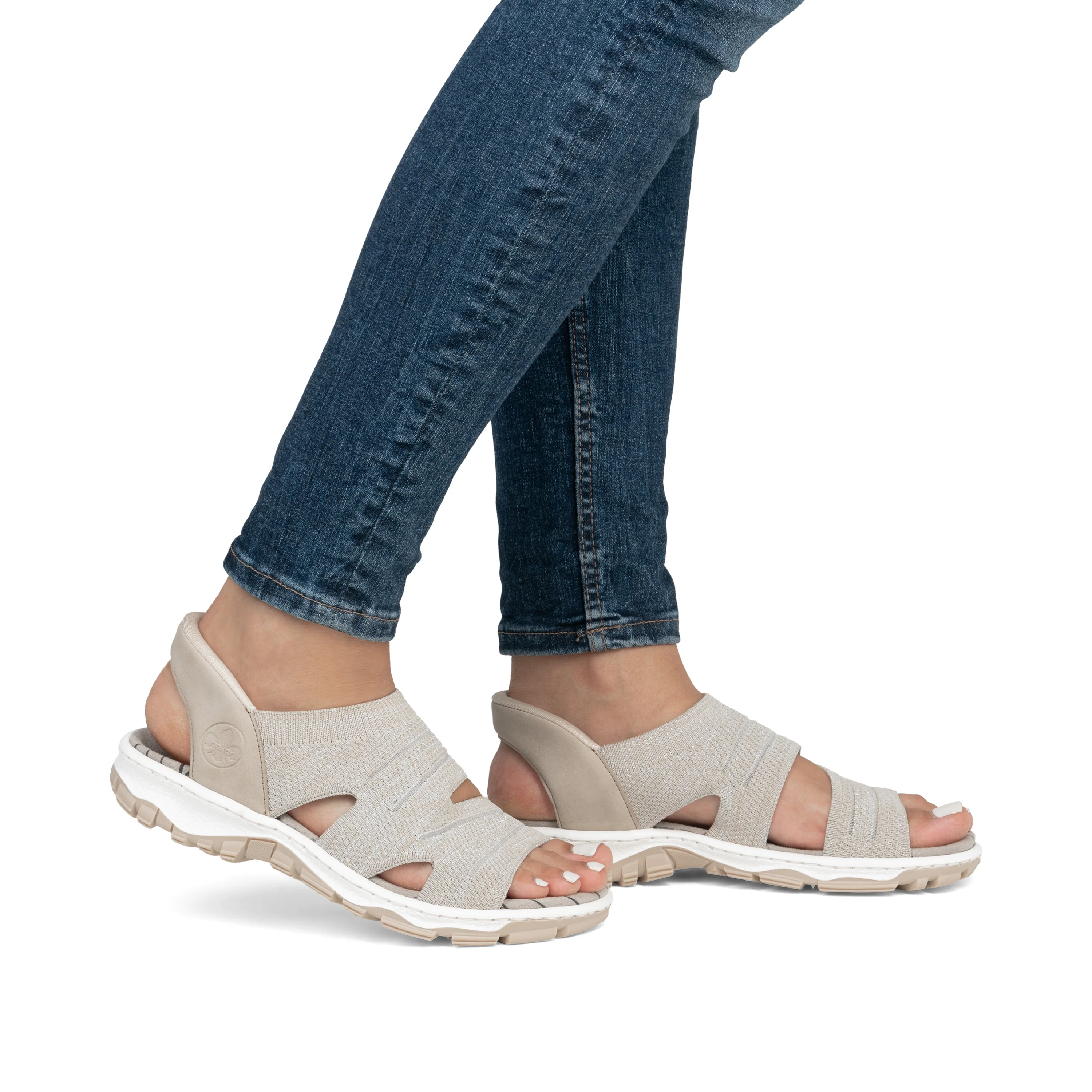 Rieker Woman's Sandals - Beige | 68895-64 - Image 10