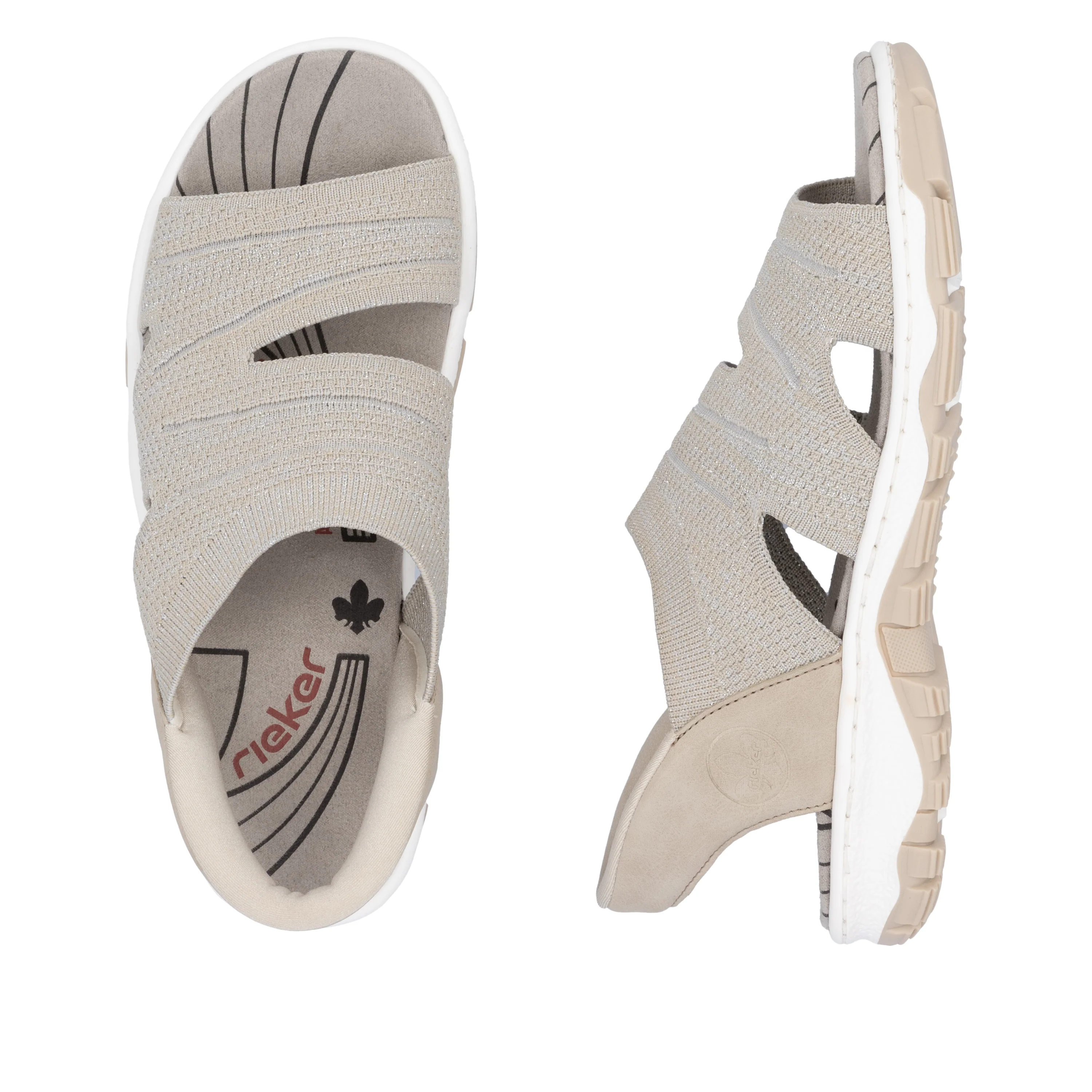 Rieker Woman's Sandals - Beige | 68895-64 - Image 9