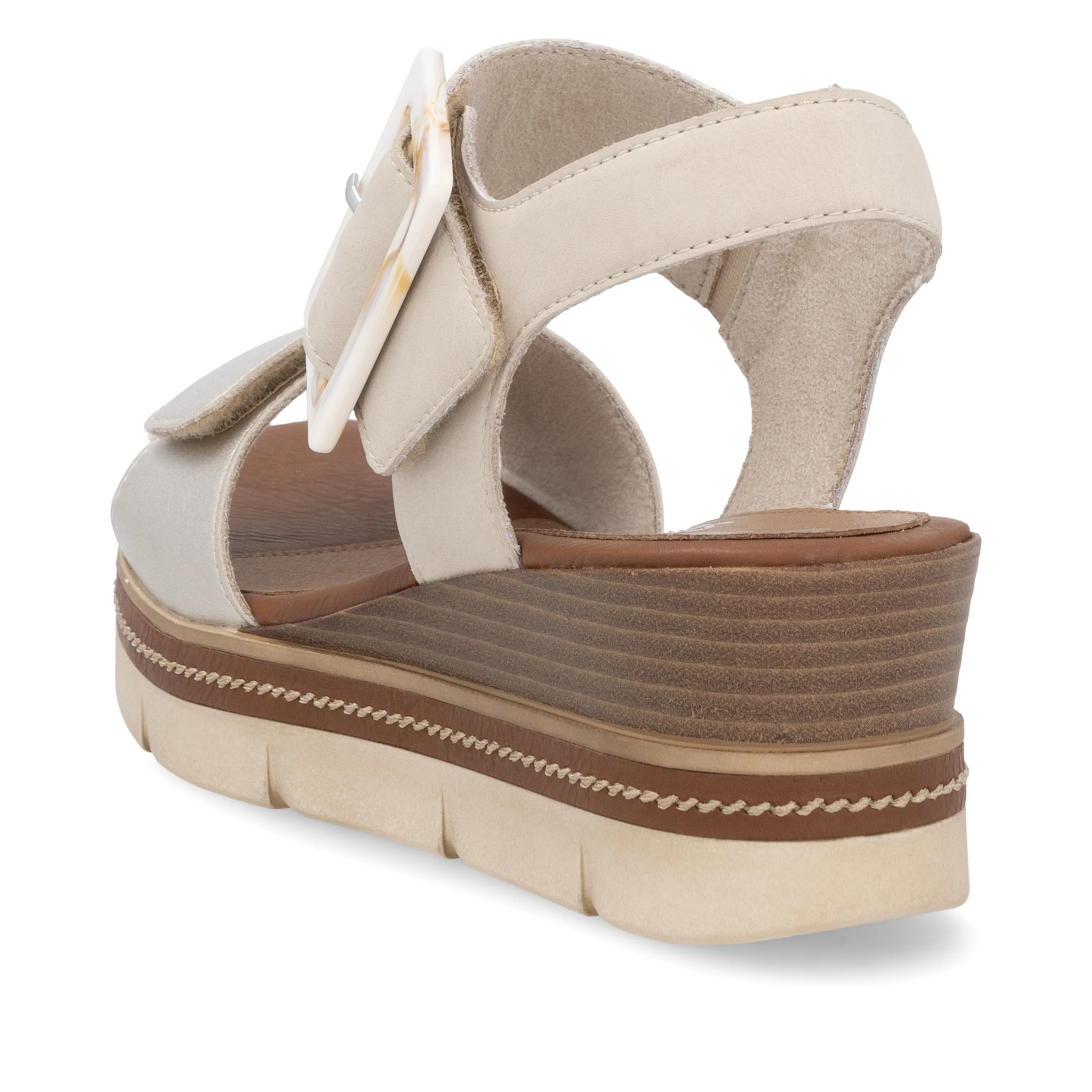 remonte Woman's Sandals - Beige | D2L53-60 - Image 3