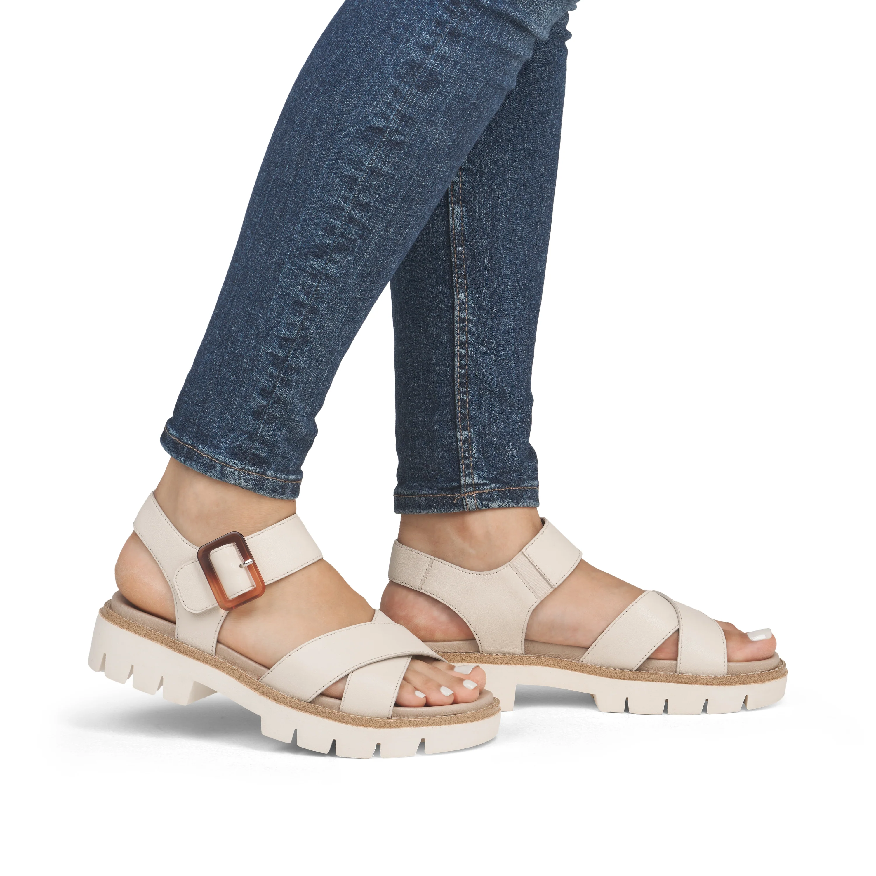 remonte Woman's Sandals - Beige | D7950-60 - Image 10