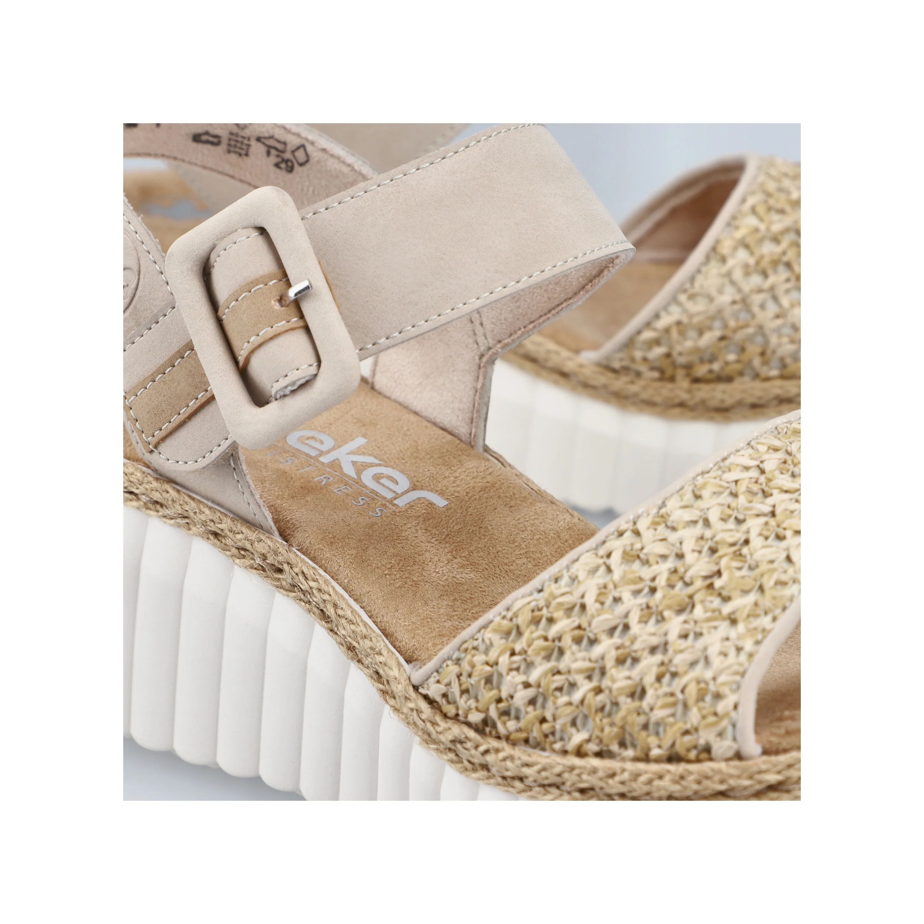 Rieker Woman's Sandals - Beige | 69176-62 - Image 10