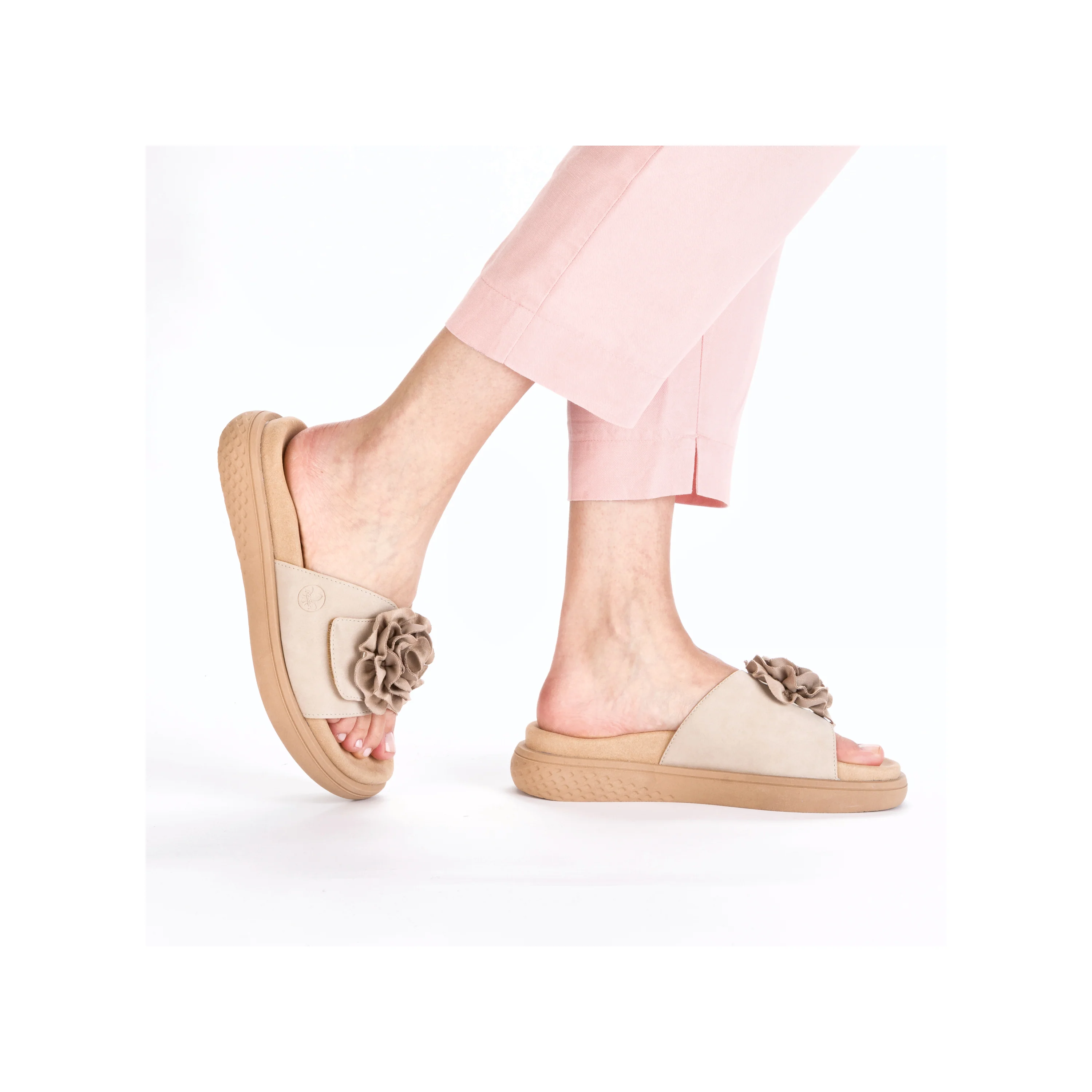 Rieker Woman's Sandal - Beige | V1562-62 - Image 11