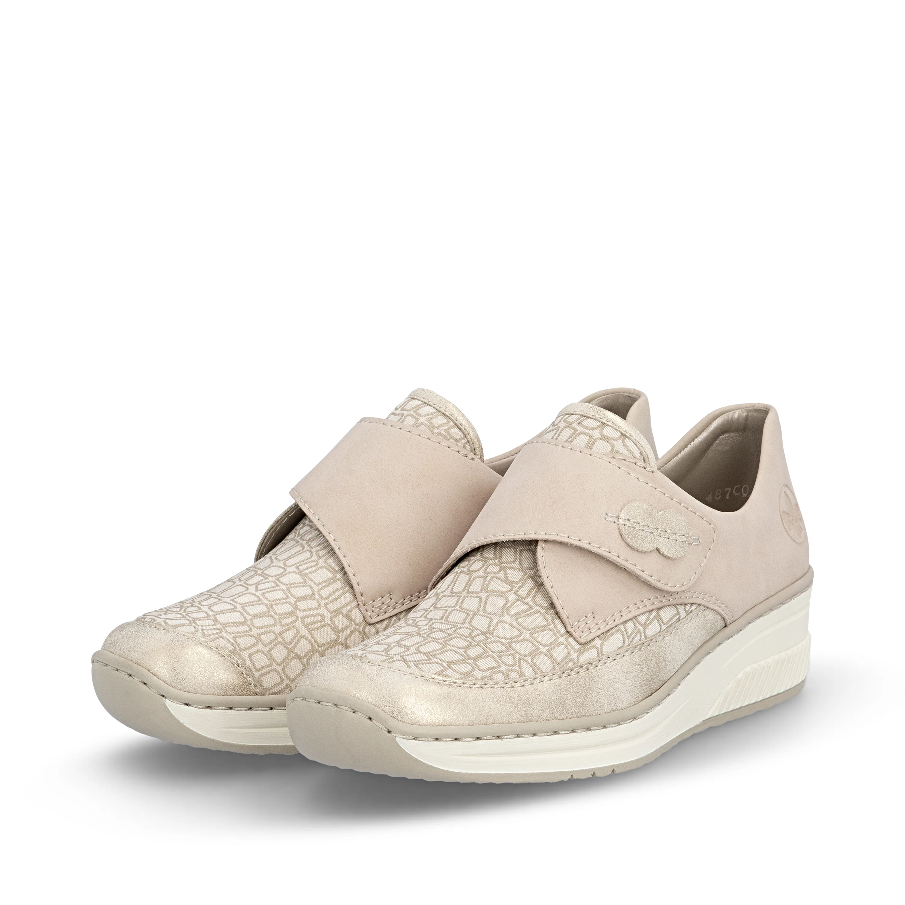 Rieker Woman's Shoes - Beige | 487C0-60 - Image 8