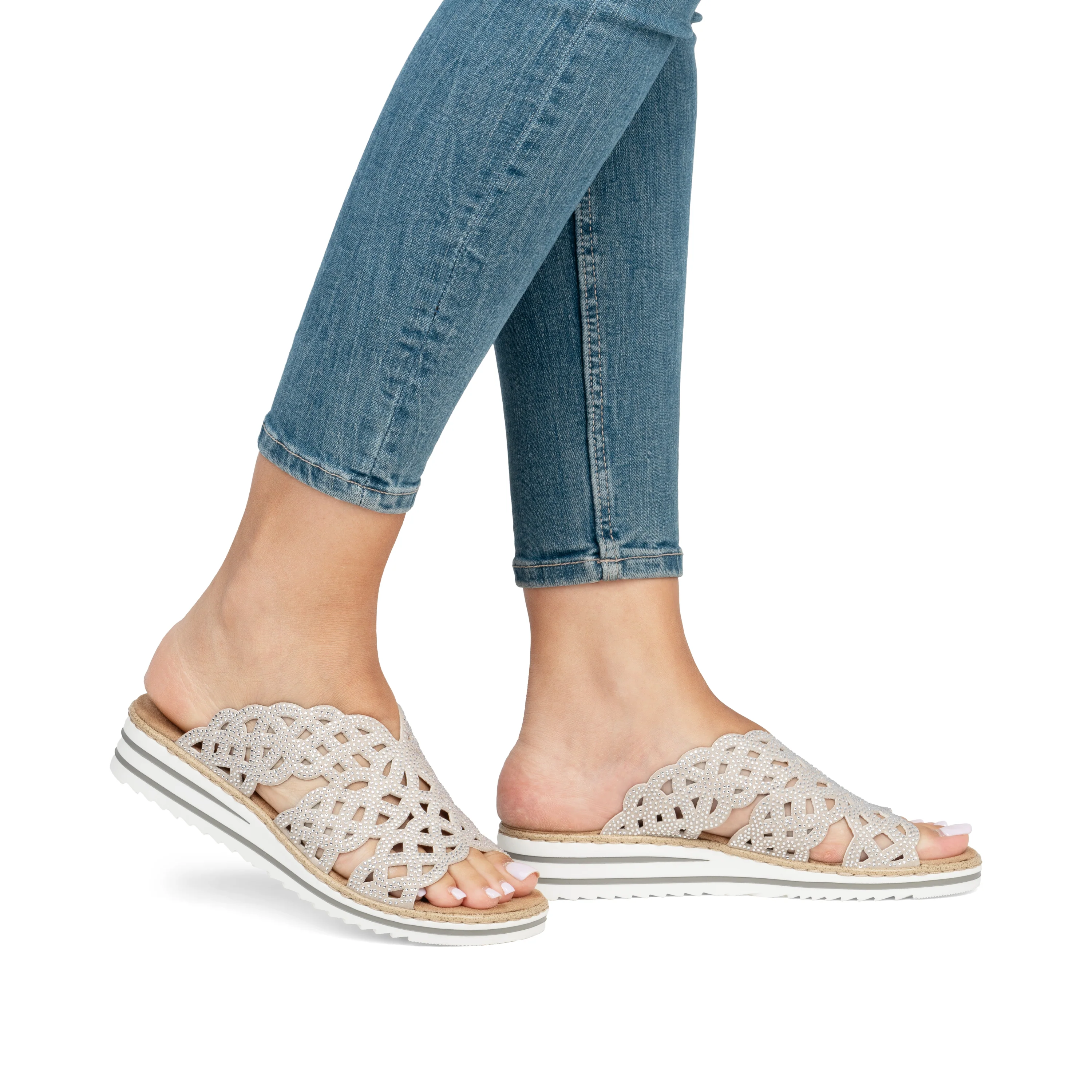 Rieker Woman's Sandals - Beige | V0689-63 - Image 10