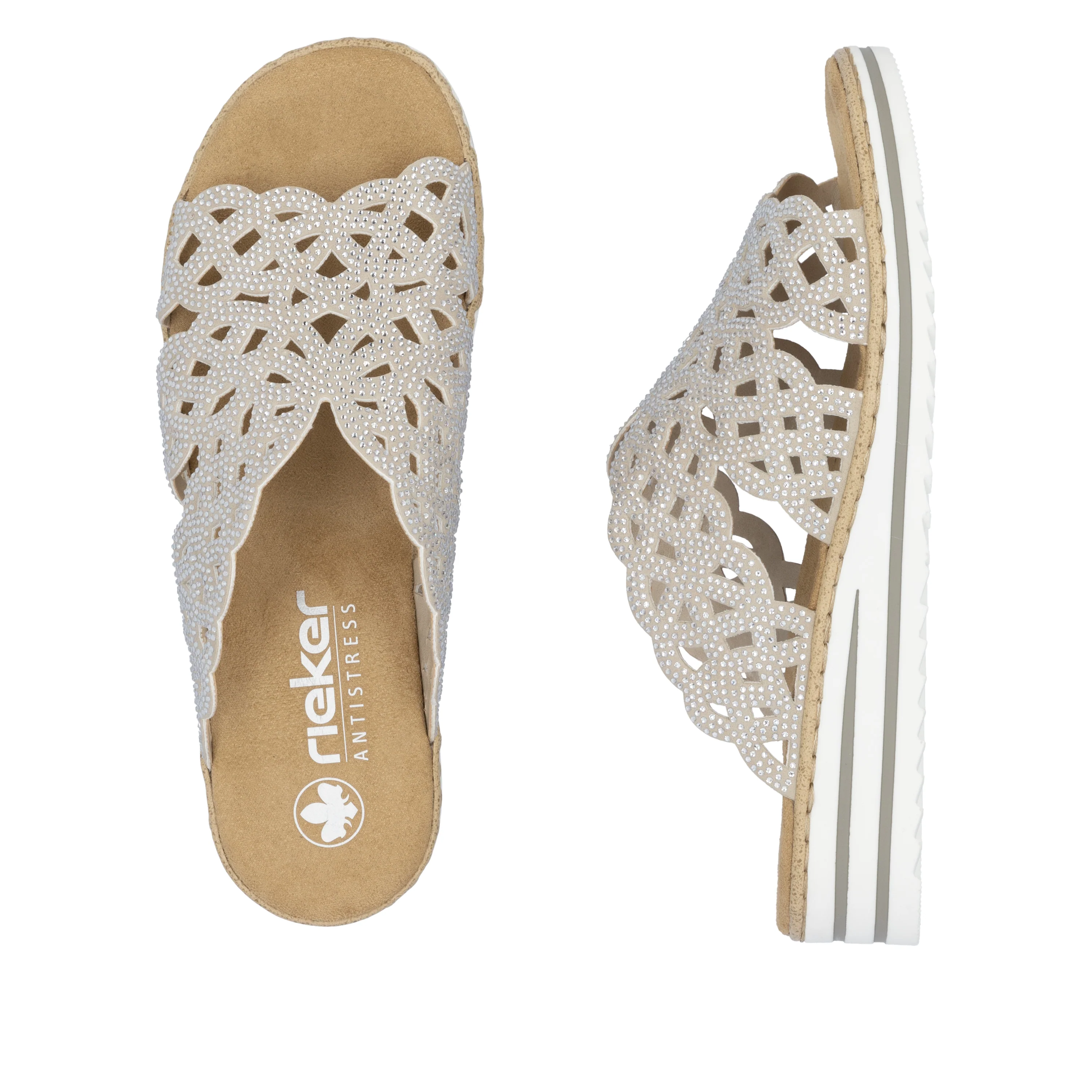 Rieker Woman's Sandals - Beige | V0689-63 - Image 9