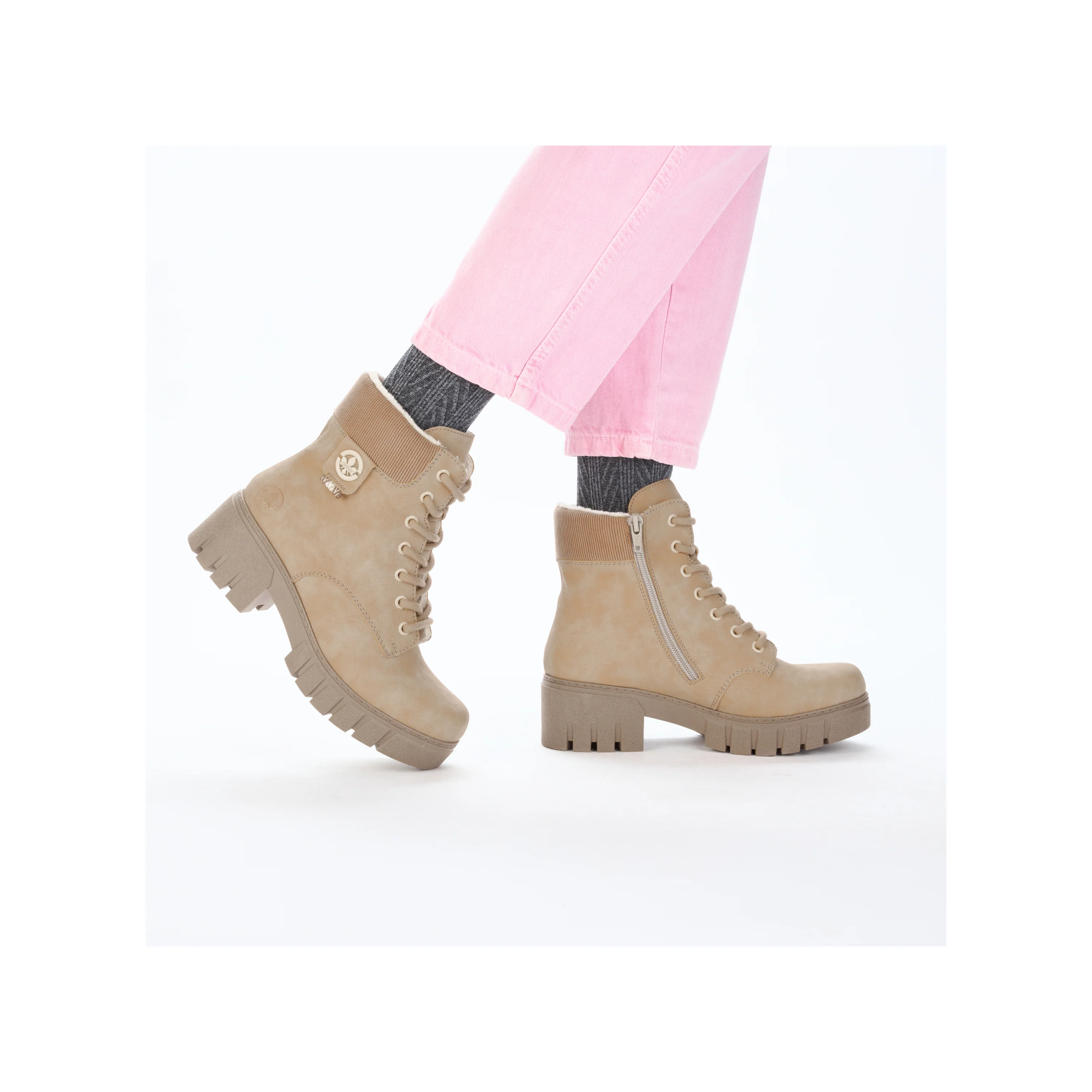 Rieker Woman's Boots - Beige | 74532-60 - Image 11