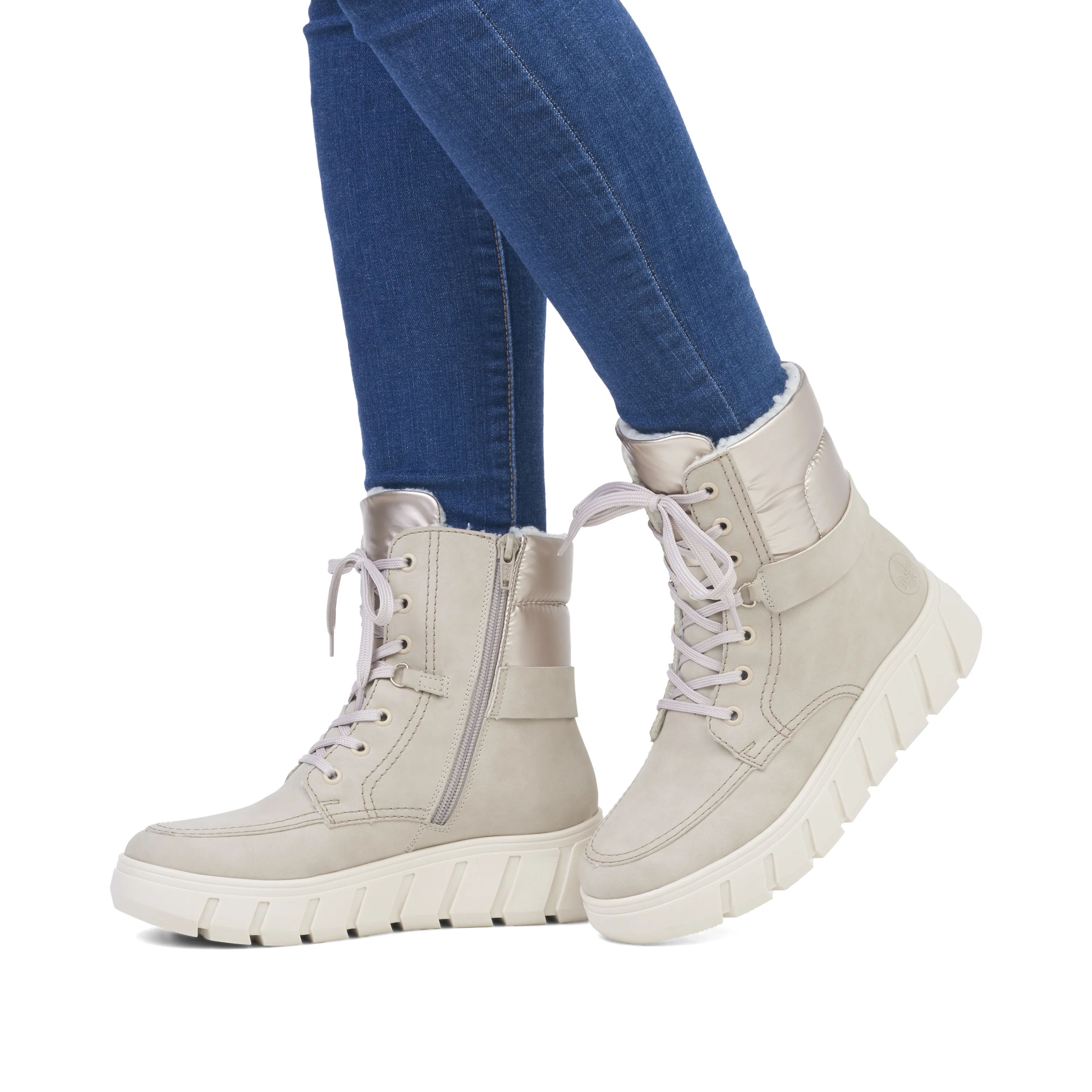 Rieker Woman's Boots - Beige | Y3503-62 - Image 10