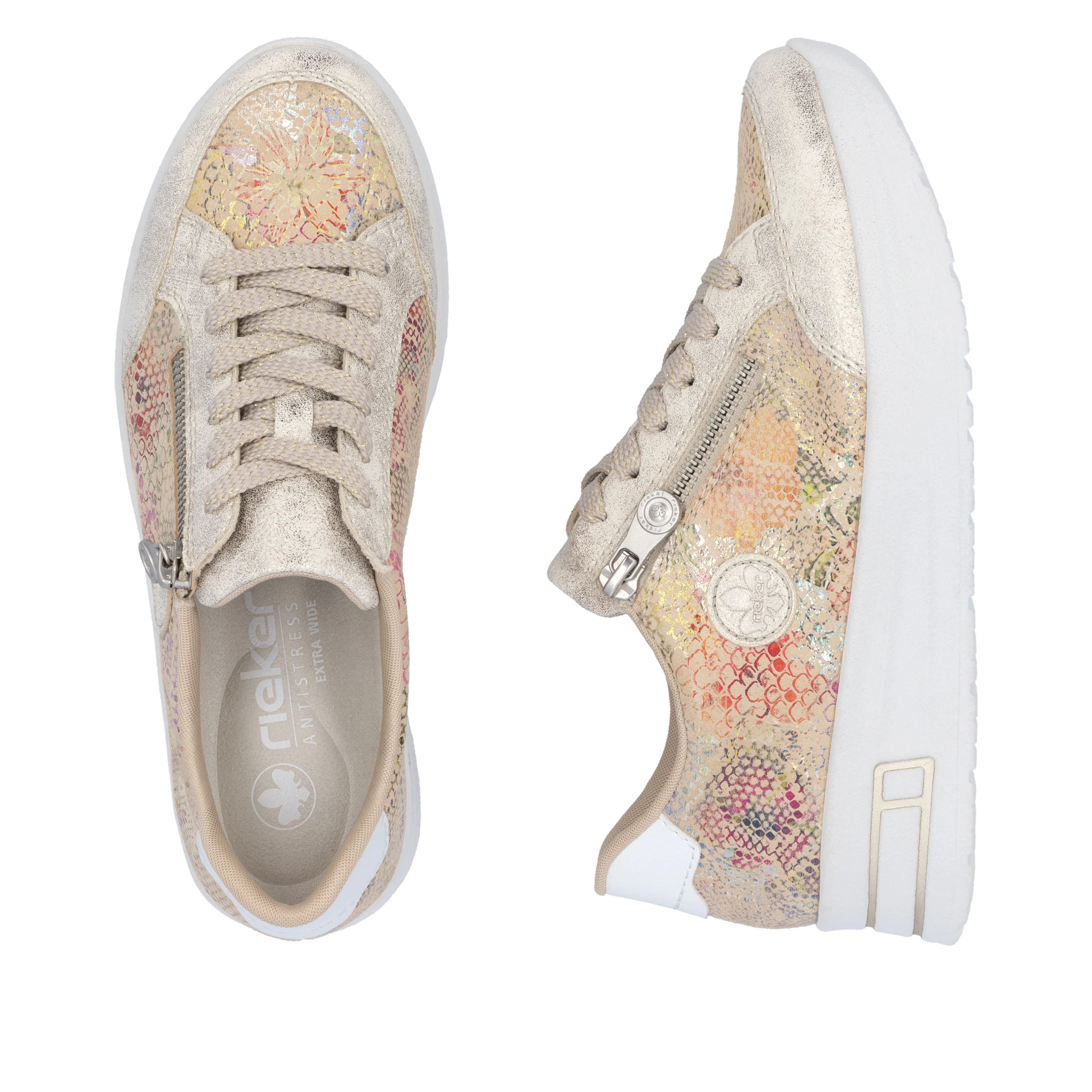 Rieker Woman's Shoes - Beige | N8103-60 - Image 9