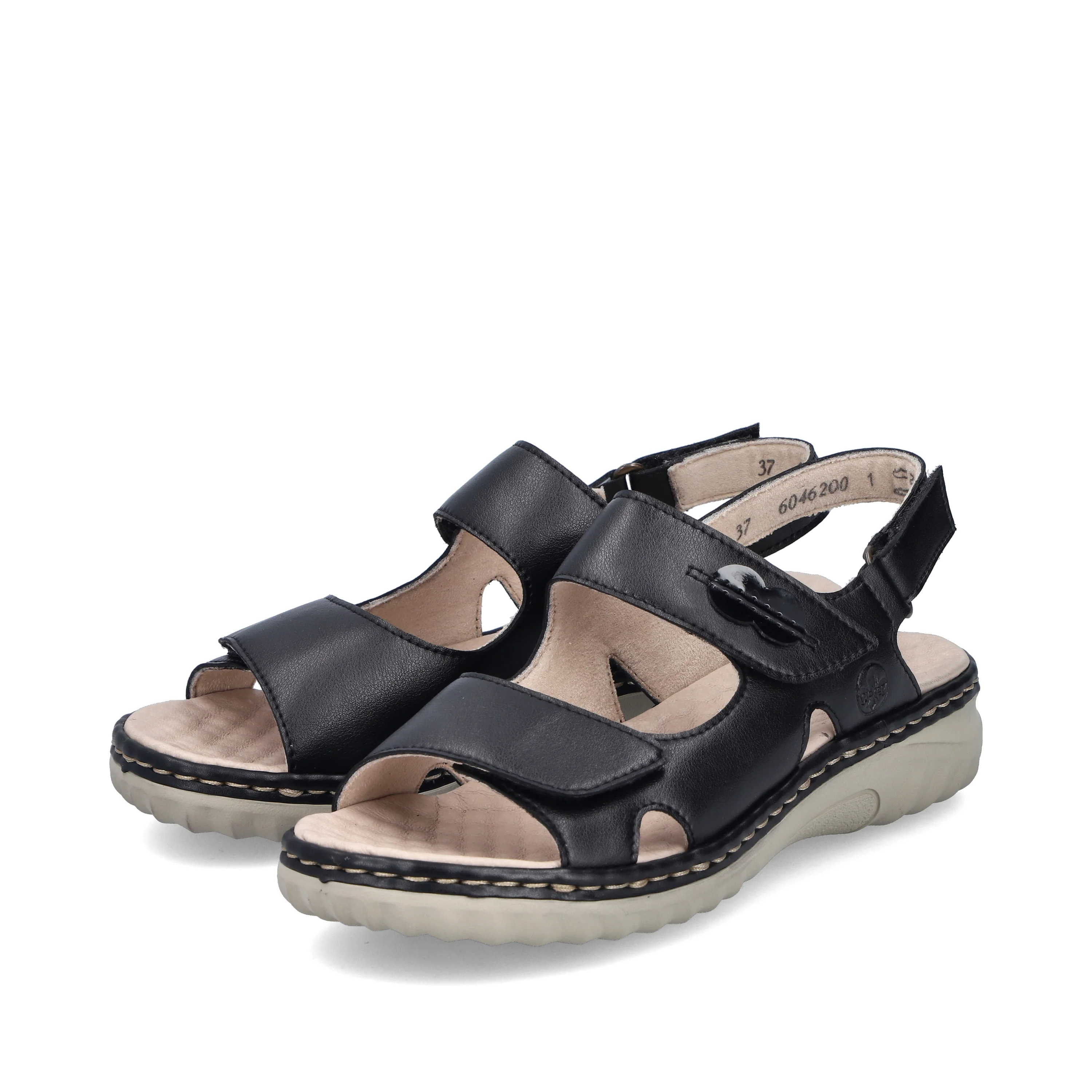 Rieker Woman's Sandals - Black | 60462-00 - Image 8