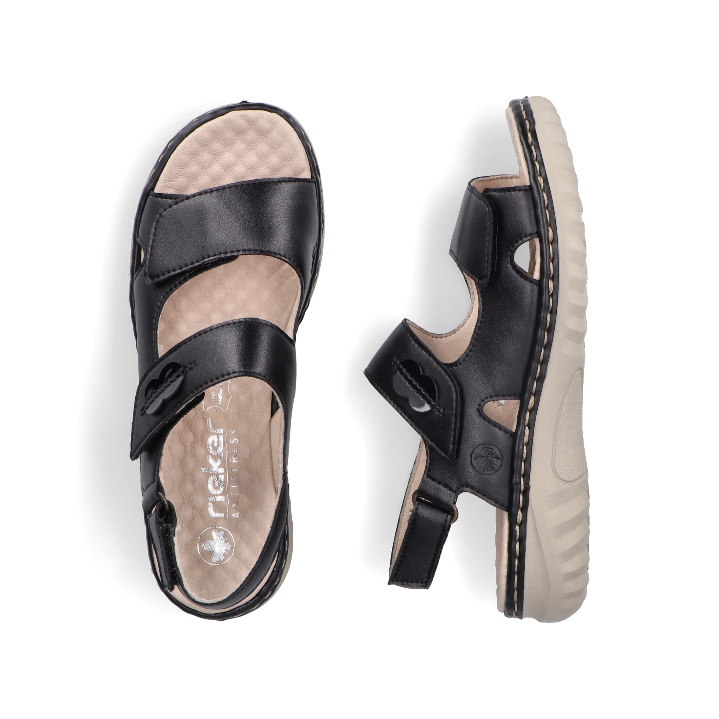 Rieker Woman's Sandals - Black | 60462-00 - Image 9