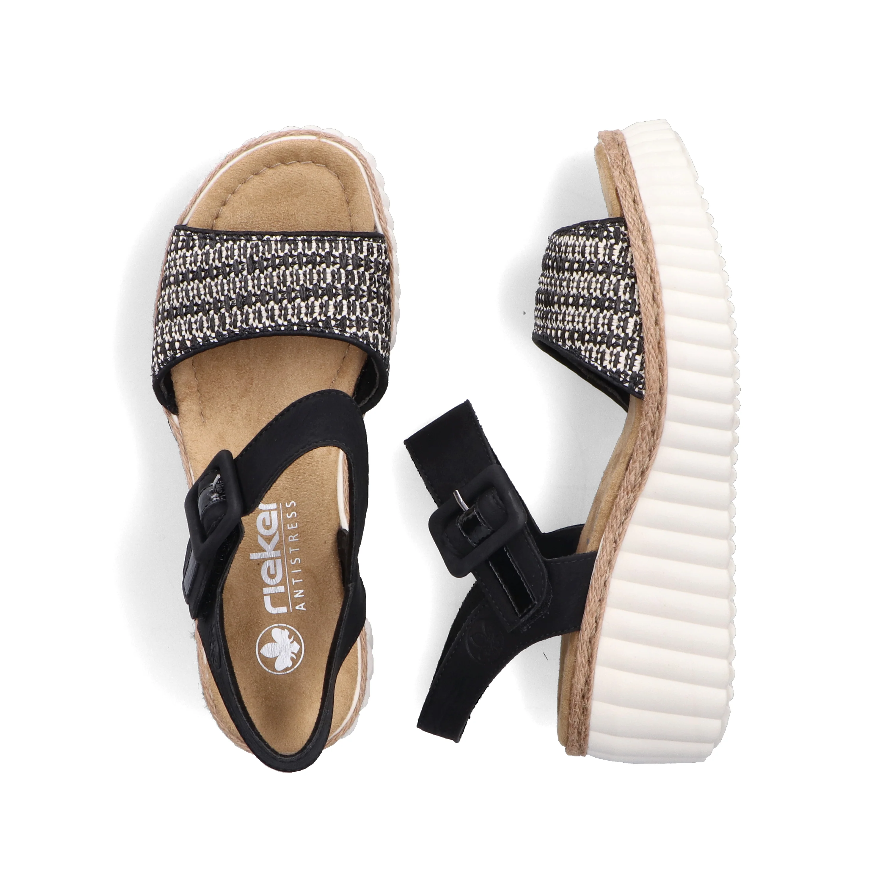 Rieker Woman's Sandals - Black | 69176-00 - Image 9