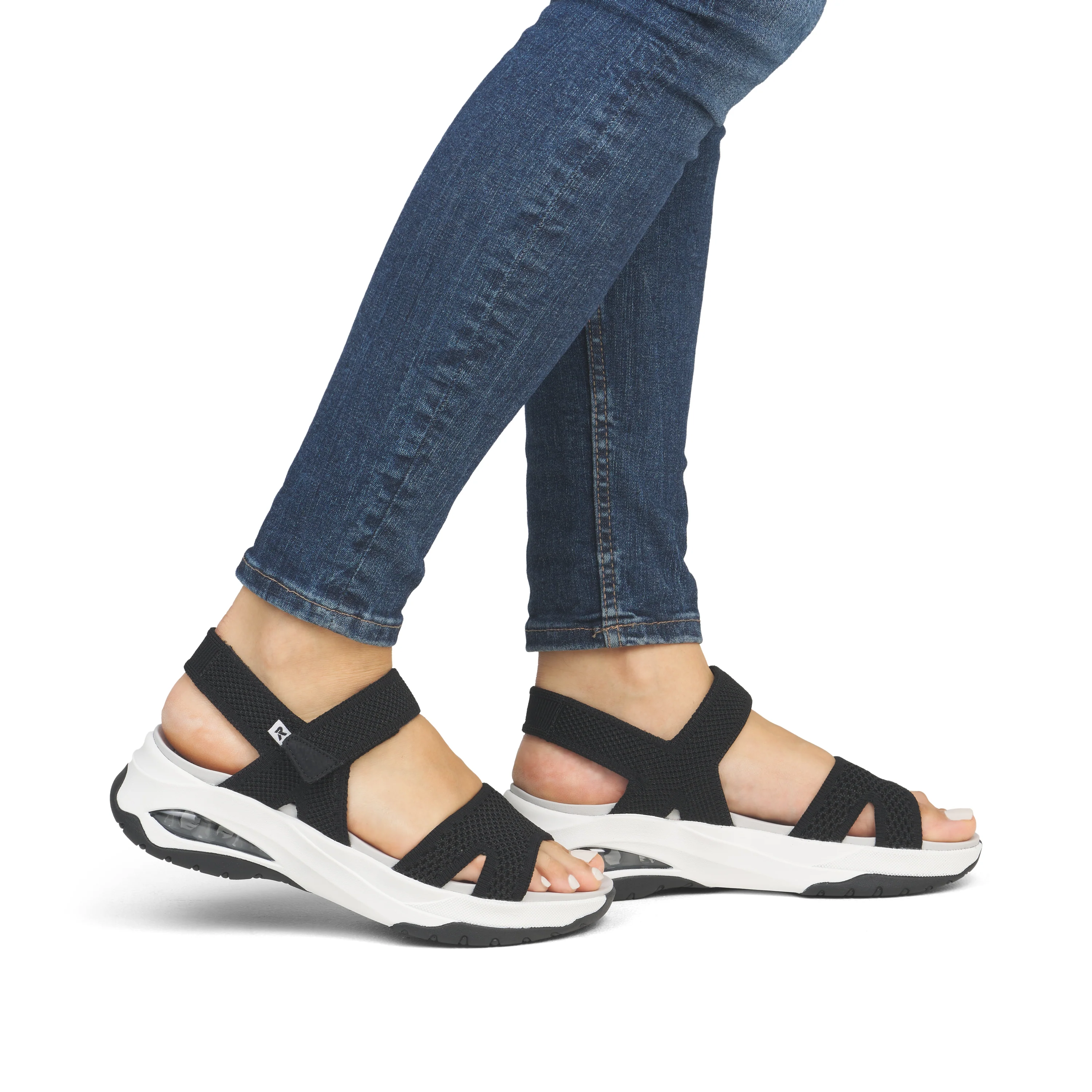 Rieker Sport Woman's Sandal - Black | W3152-00 - Image 10