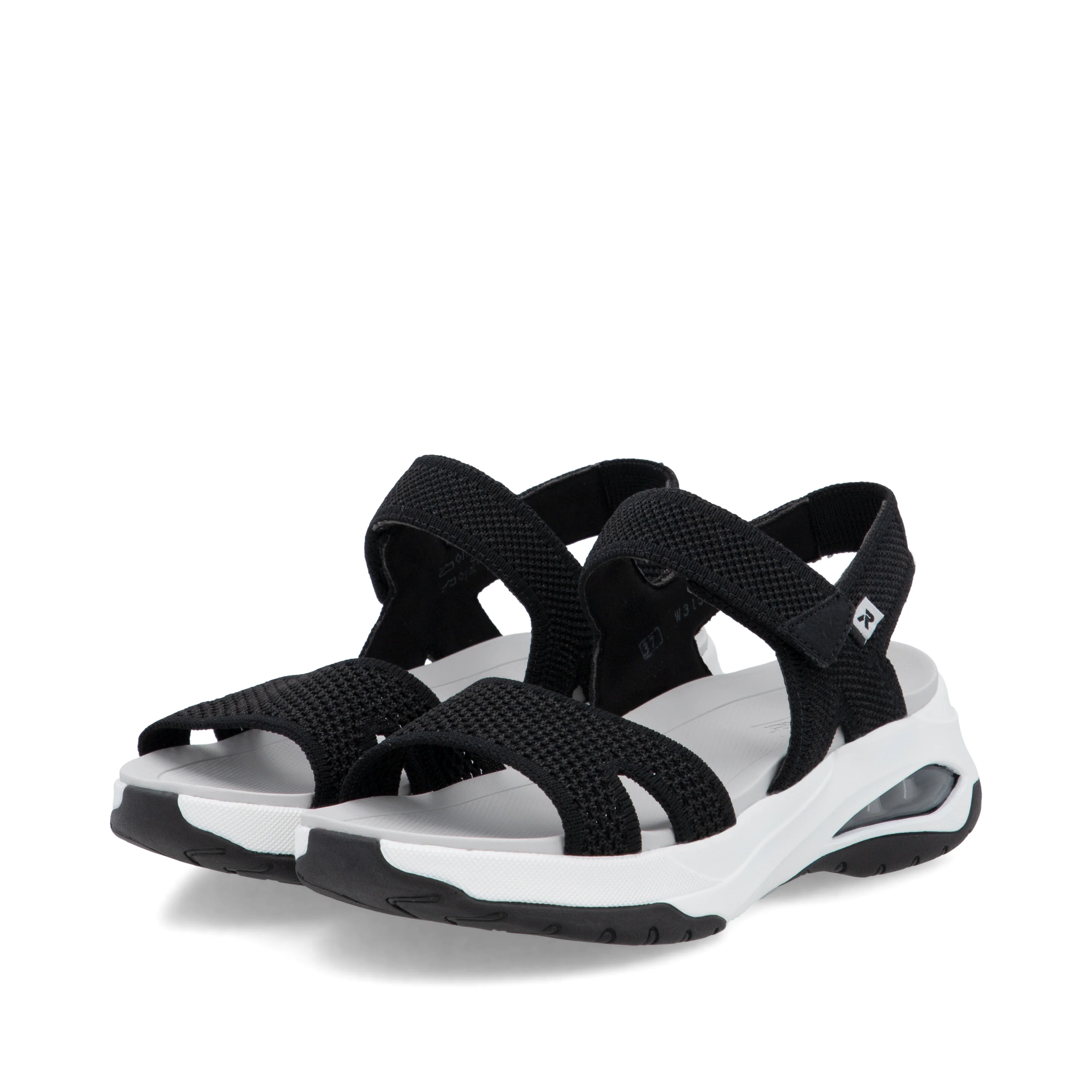 Rieker Sport Woman's Sandal - Black | W3152-00 - Image 8