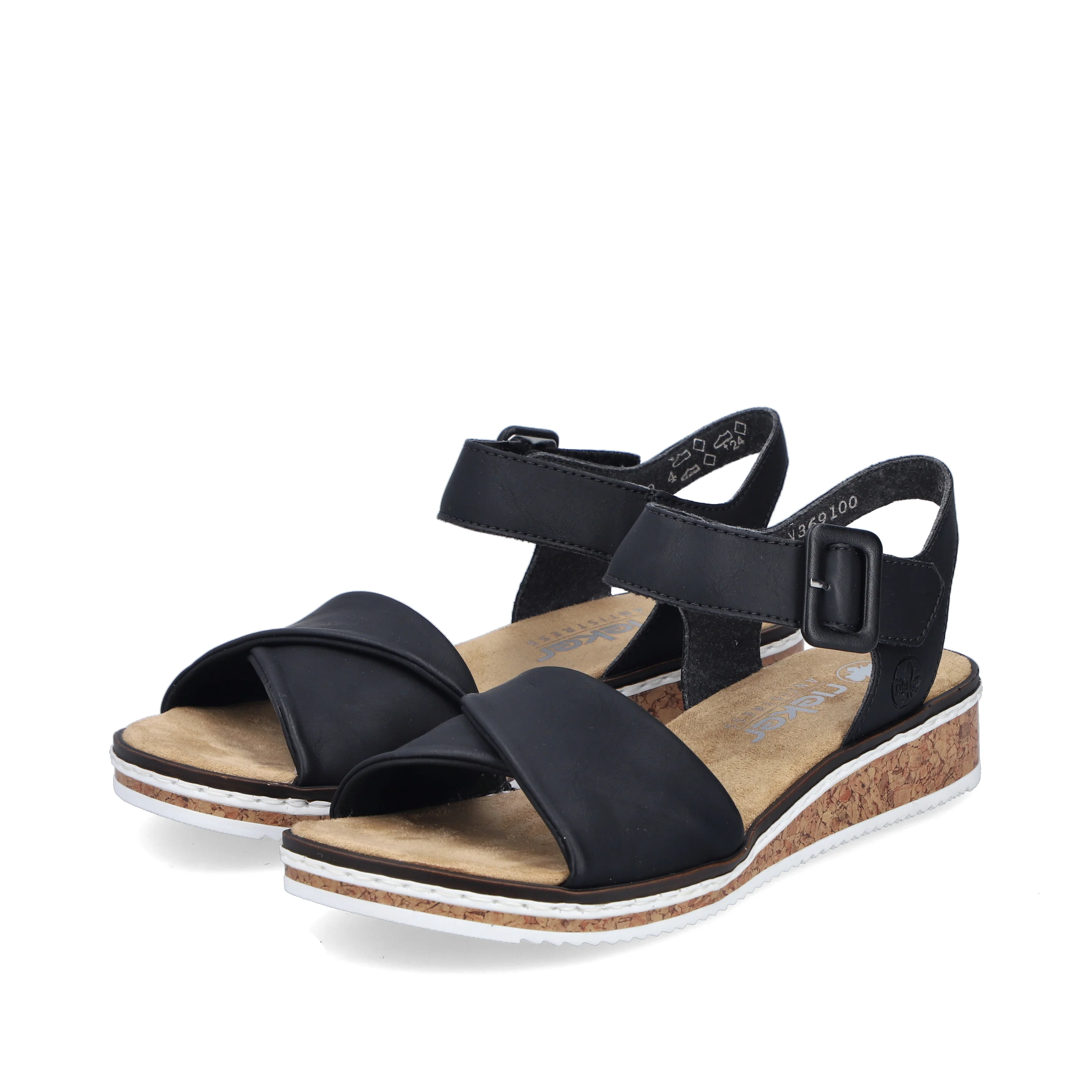 Rieker Woman's Sandals - Black | V3691-00 - Image 8