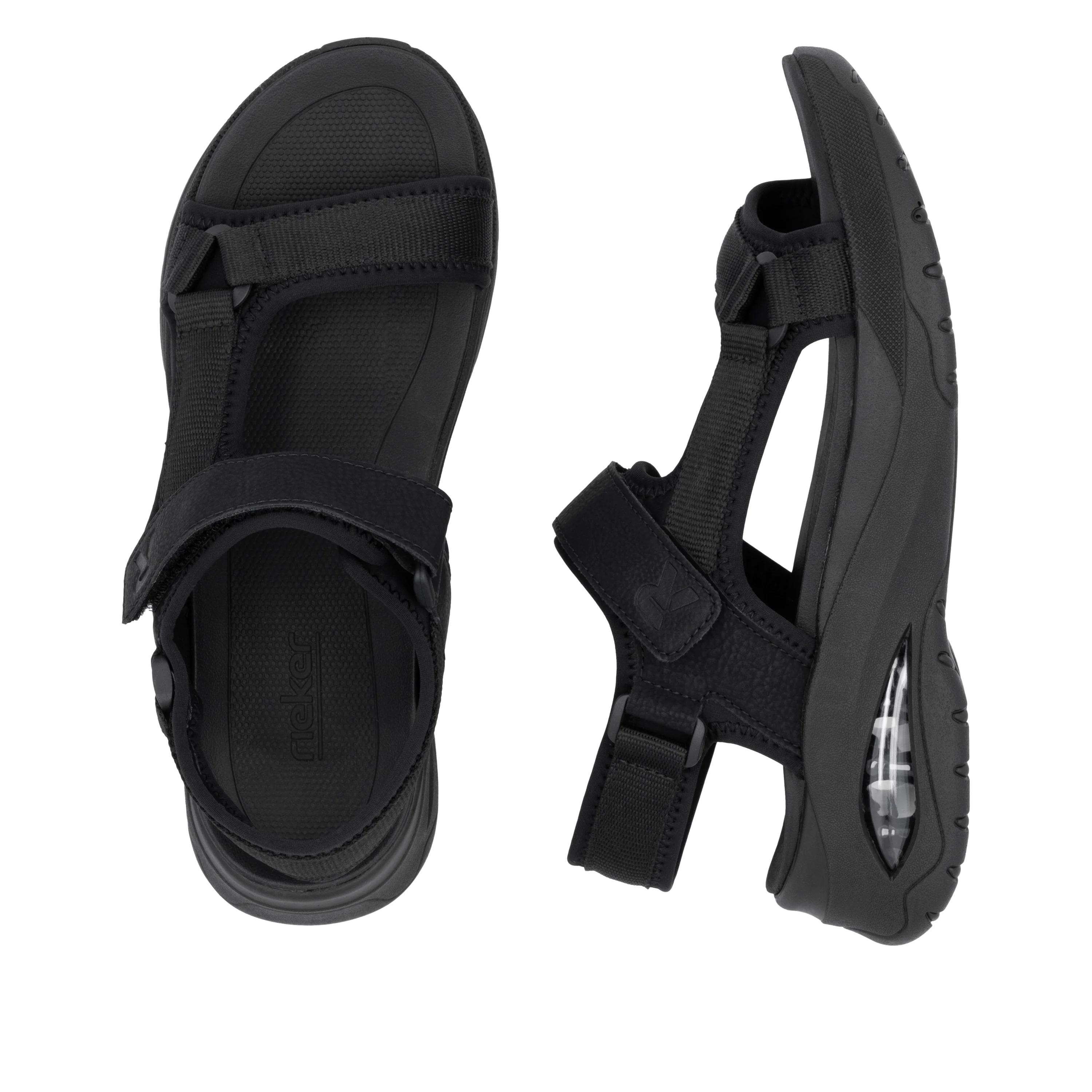 Rieker Sport Woman's Sandals - Black | W3151-00 - Image 9