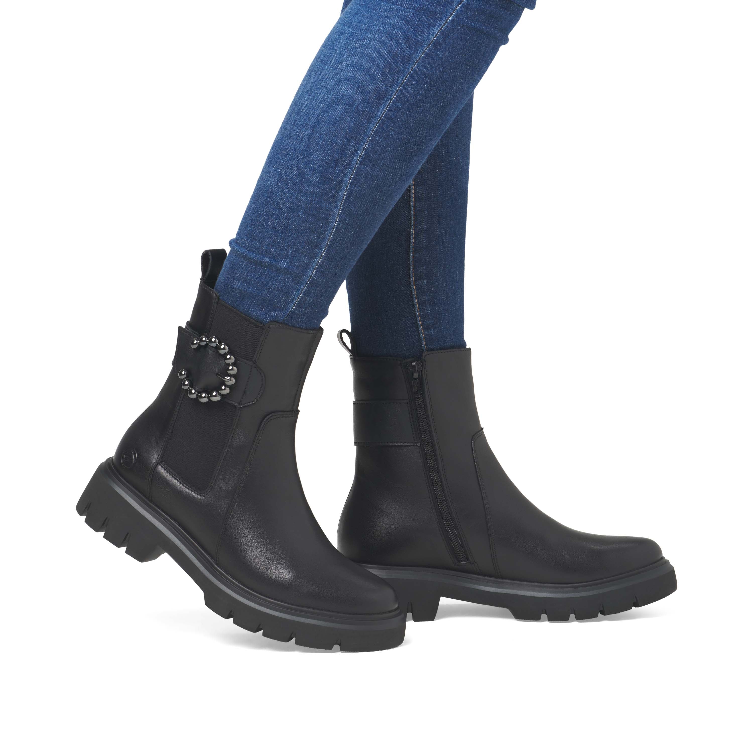 remonte Woman's Boots - Black | D1W74-00 - Image 10